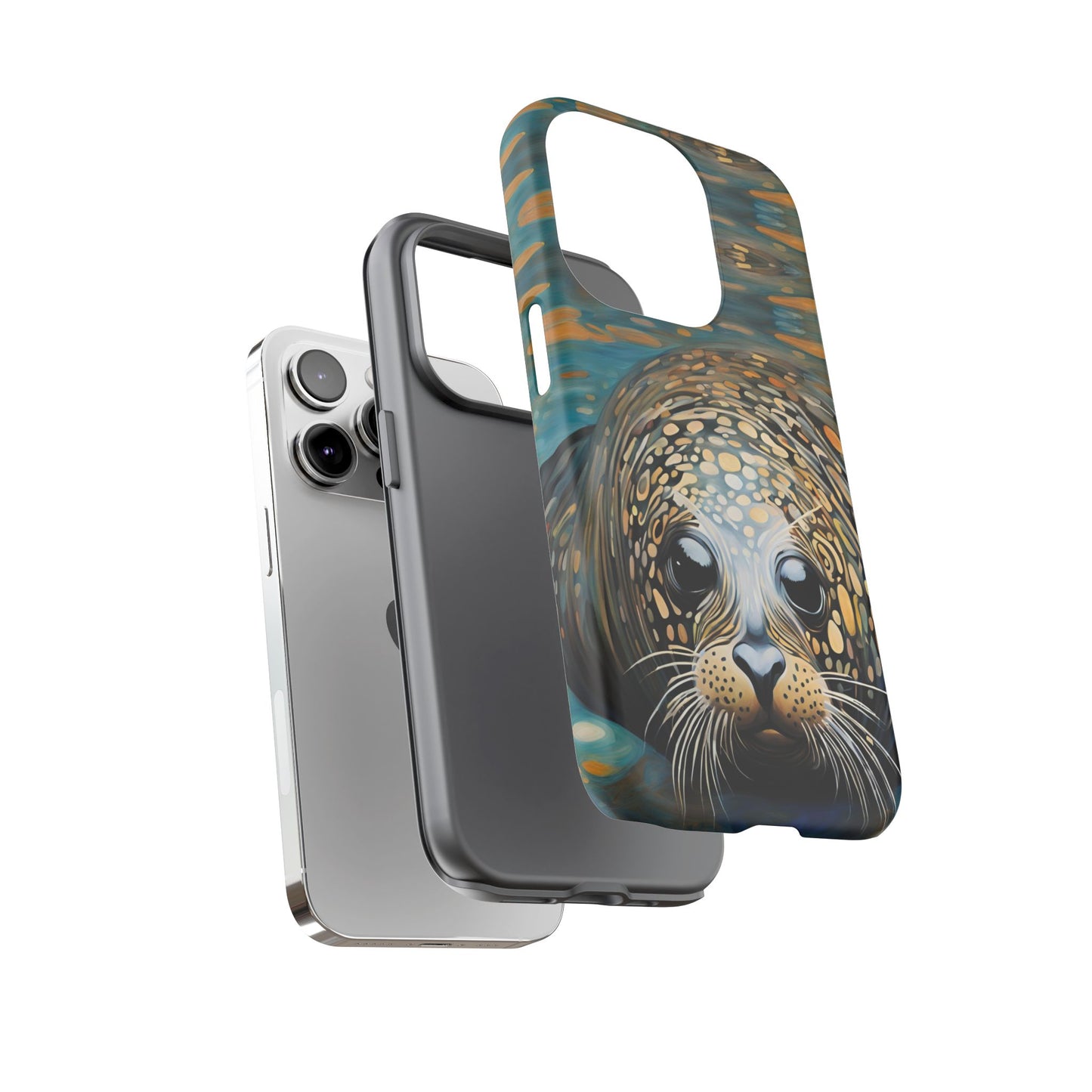 Harbor Seal Wildlife iPhone Samsung Galaxy Google Pixel Tough Cases