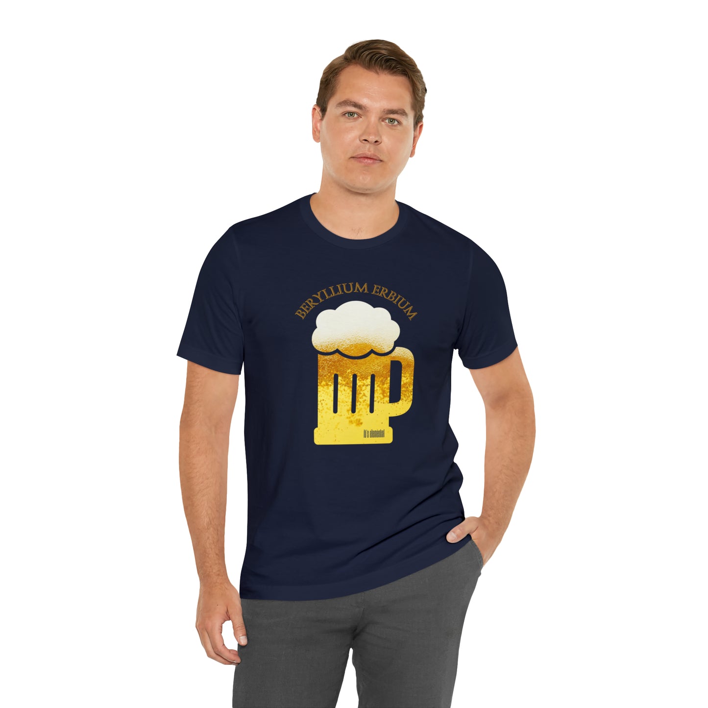 Beryllium Erbium It's Elemental Beer Unisex Jersey Short Sleeve Tee