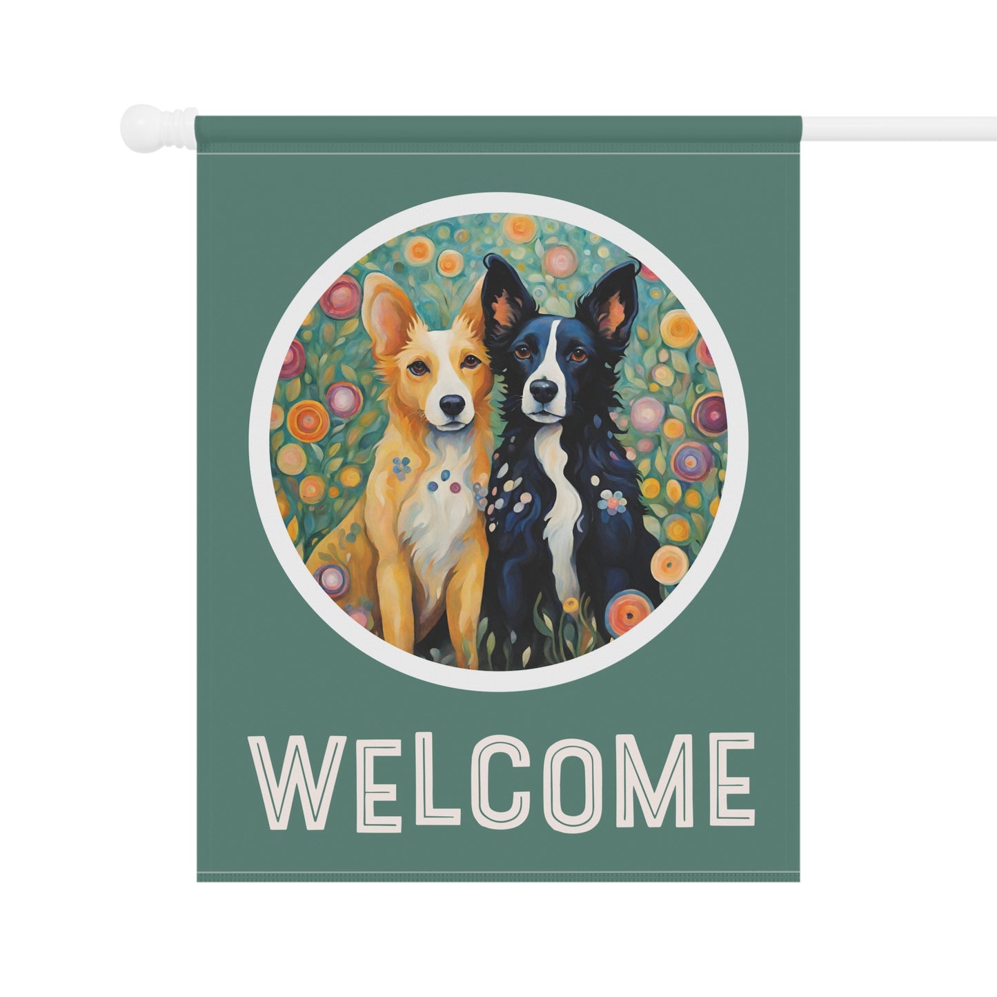 Pete & Doug 2 Welcome 2-Sided Garden & House Flag/Banner