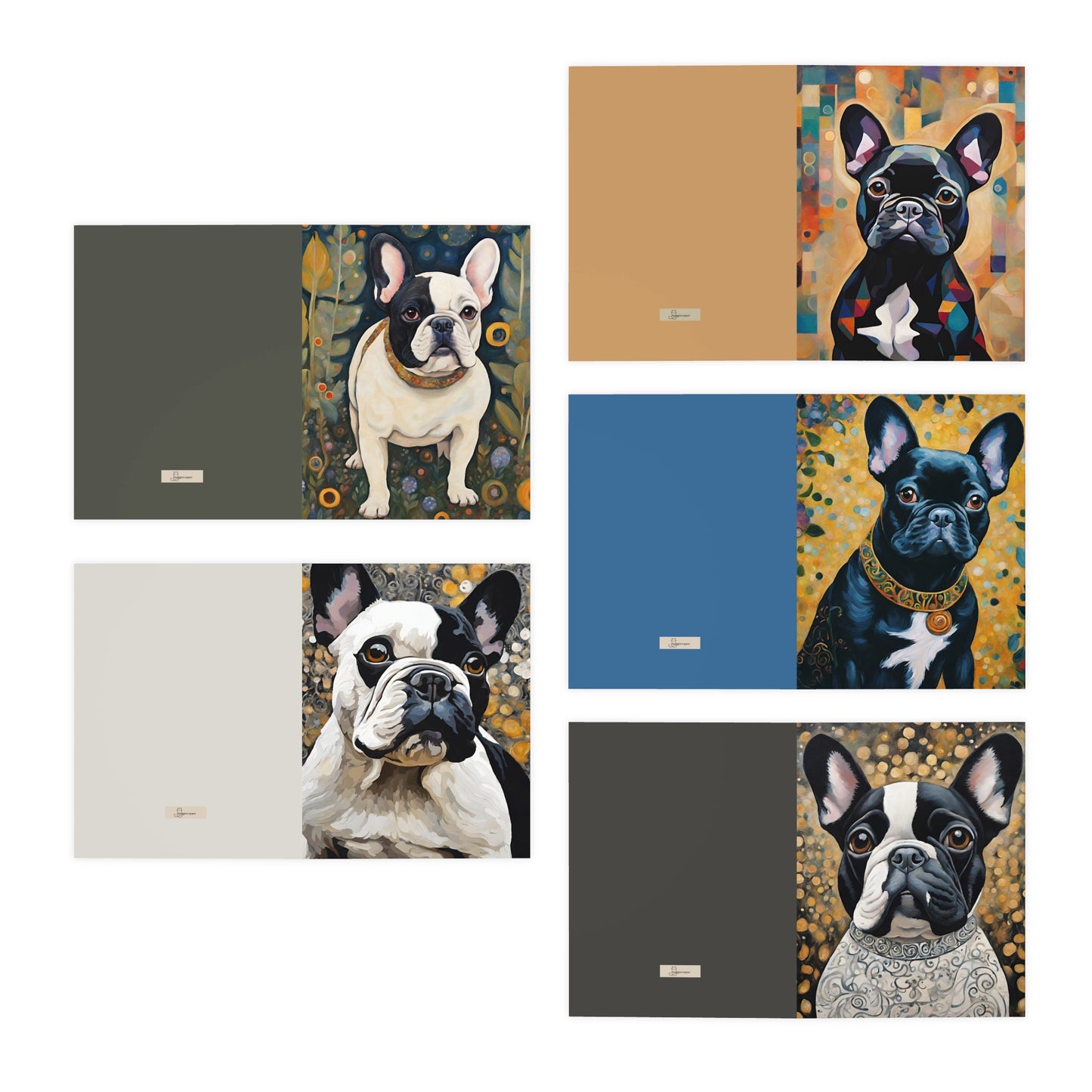 French Bulldog Greeting Cards (5-Pack)