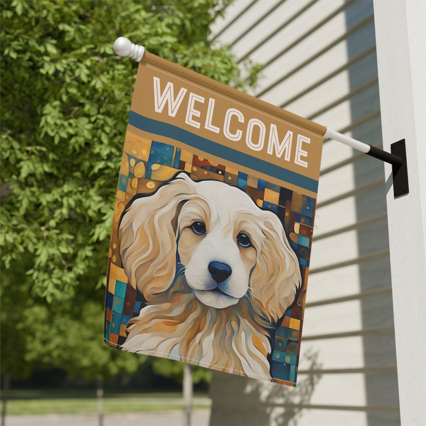 Billie Welcome 2-Sided Garden & House Flag/Banner