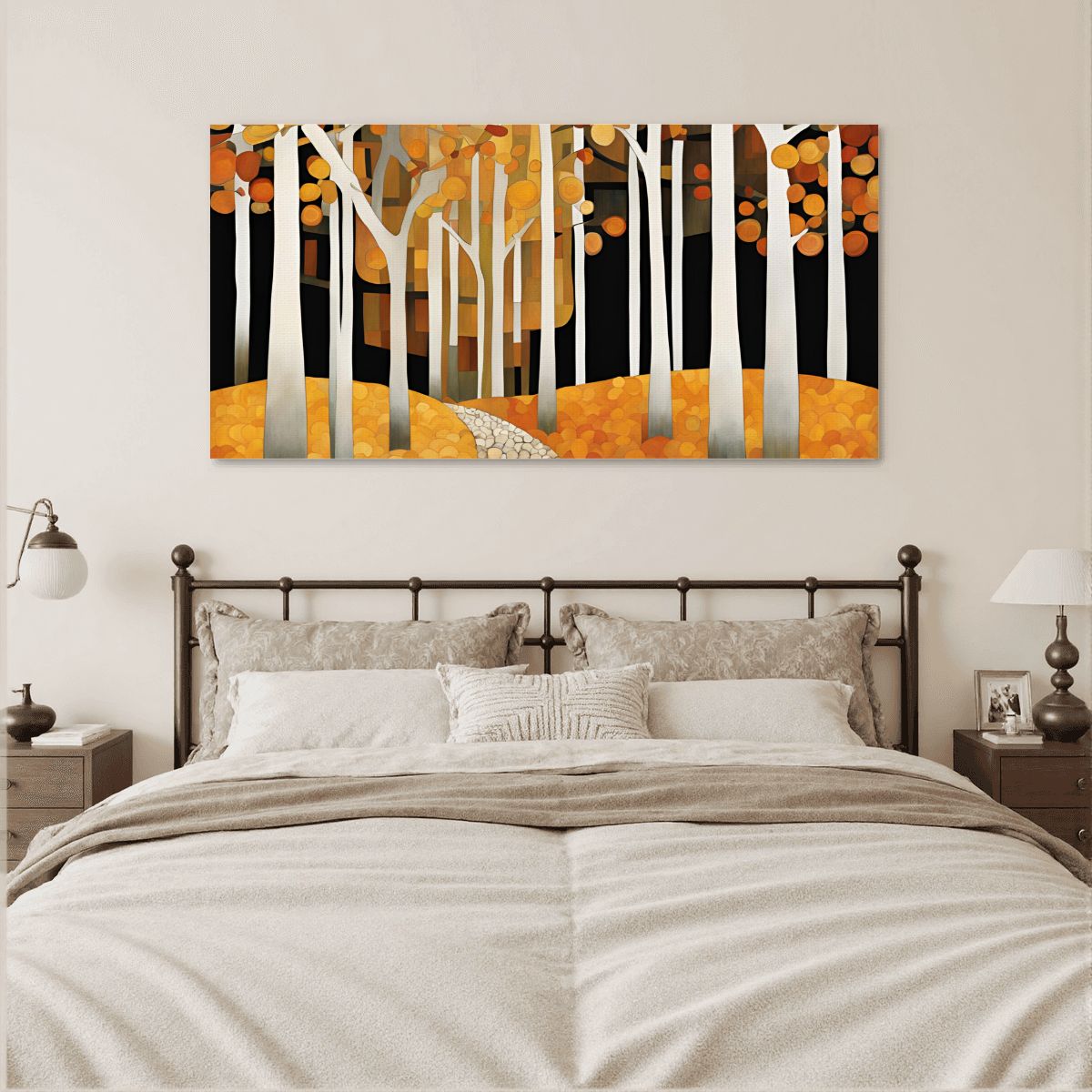 60" x 30" Printed Canvas Fabric Wall Art - No Frame (Made in USA)