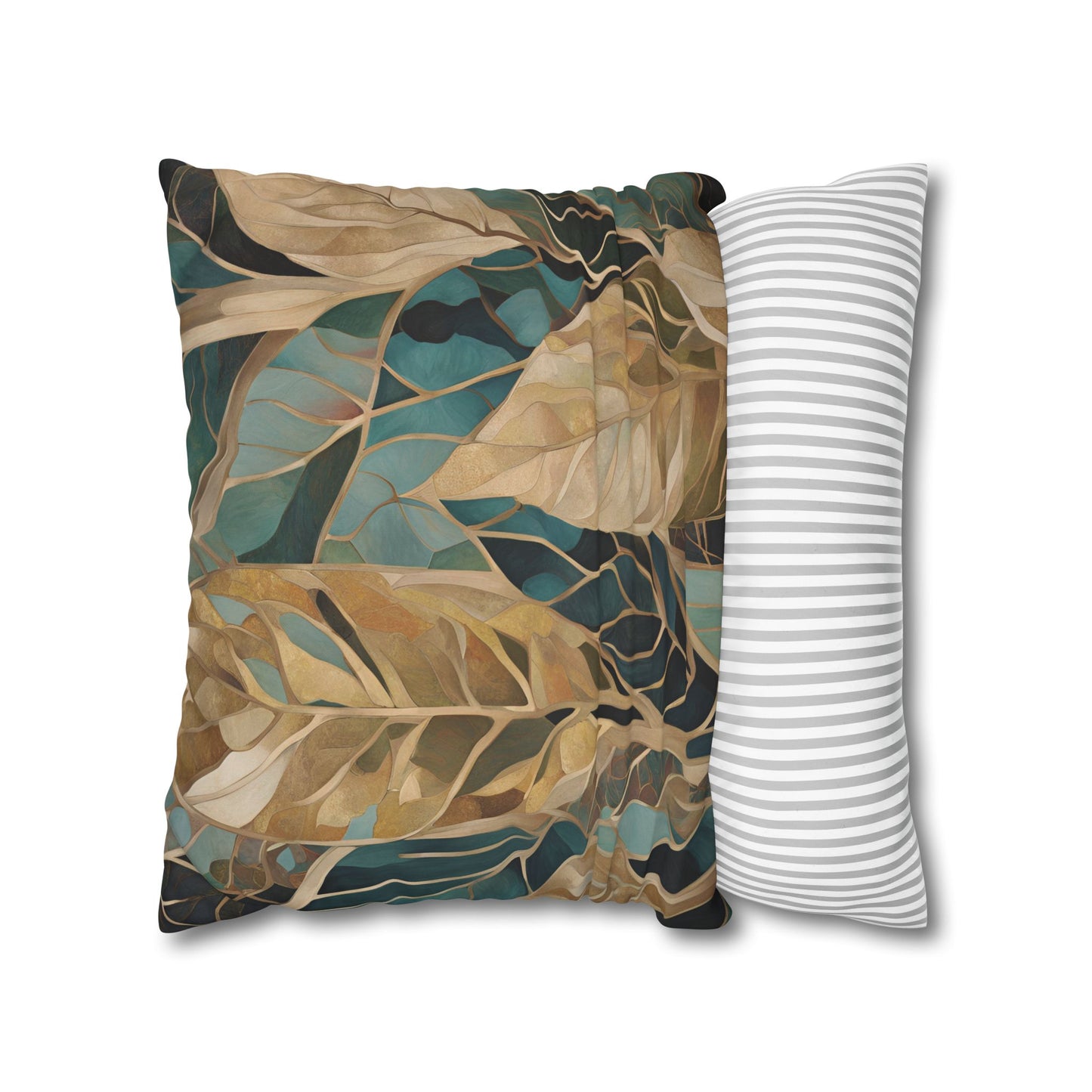 Jungle Square Poly Canvas Pillowcase