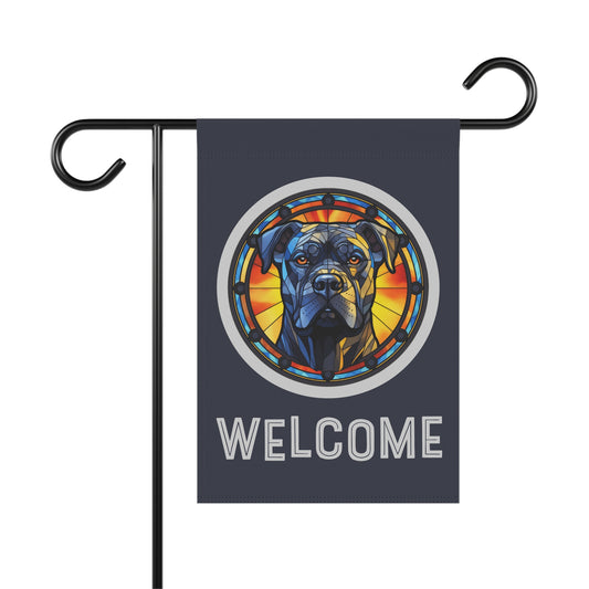 Cane Corso Welcome 2-Sided Garden & House Flag/Banner