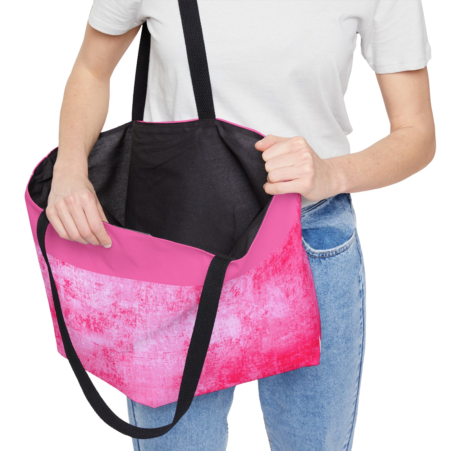 Pink Grunge Weekender Tote Bag