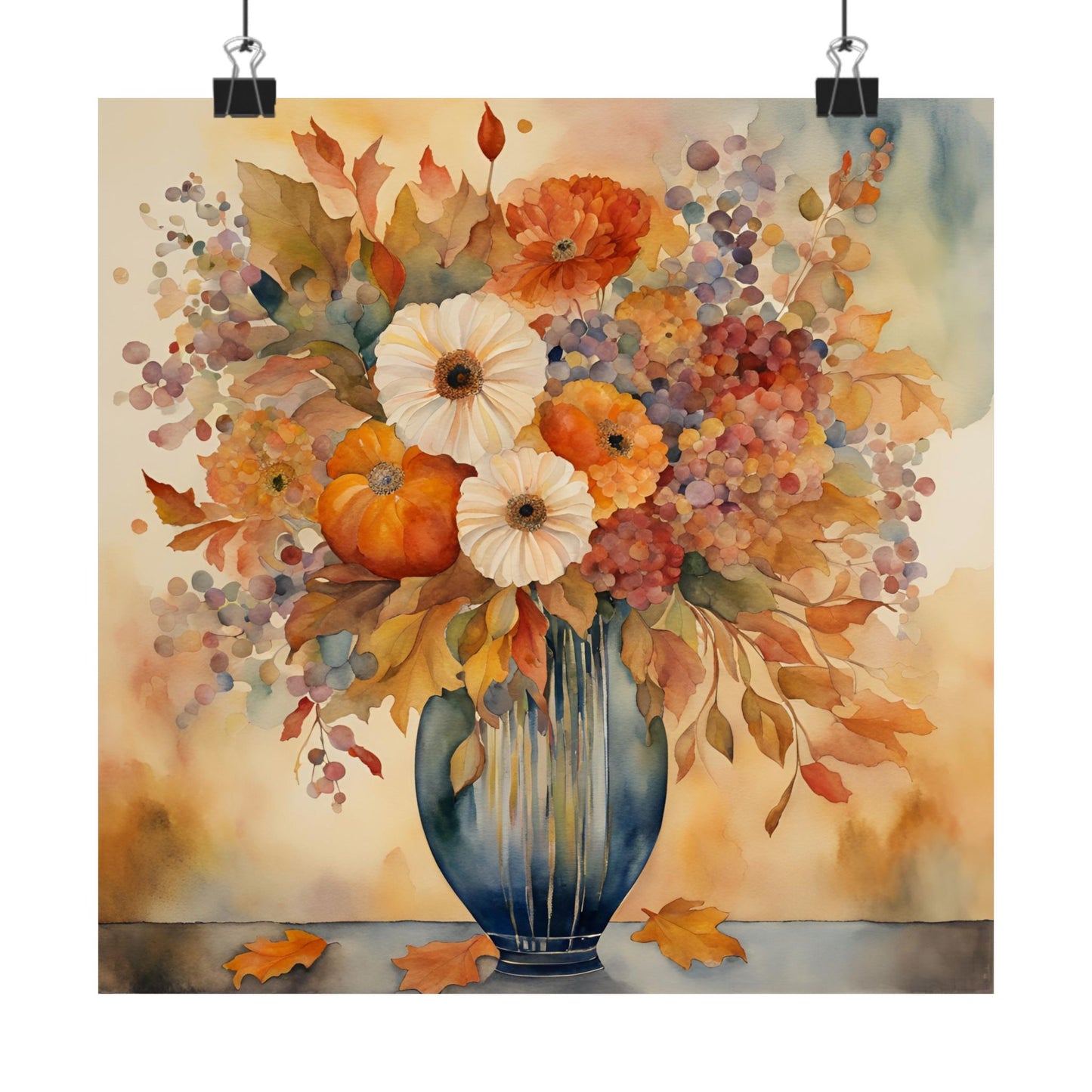 Autumn Glory Matte Vertical Wall Art