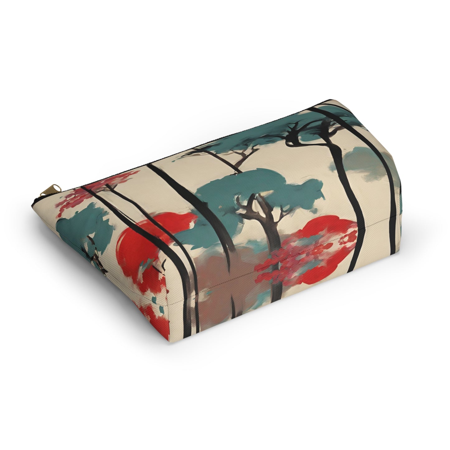 Asian Forest Accessory Pouch w T-bottom