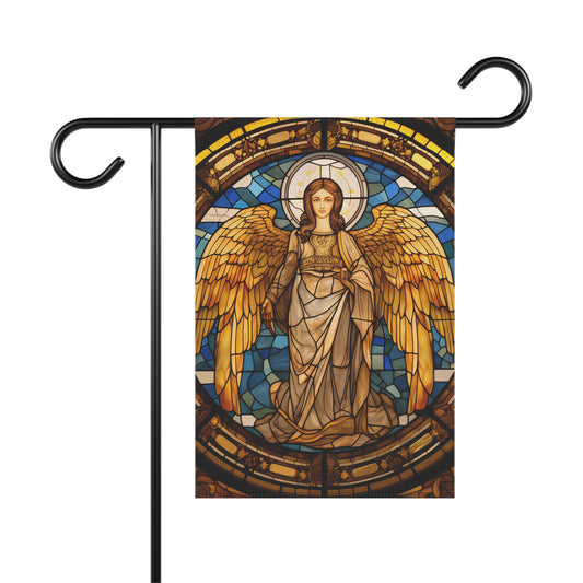 Stained Glass Angel(8) 2-Sided Garden & House Banner