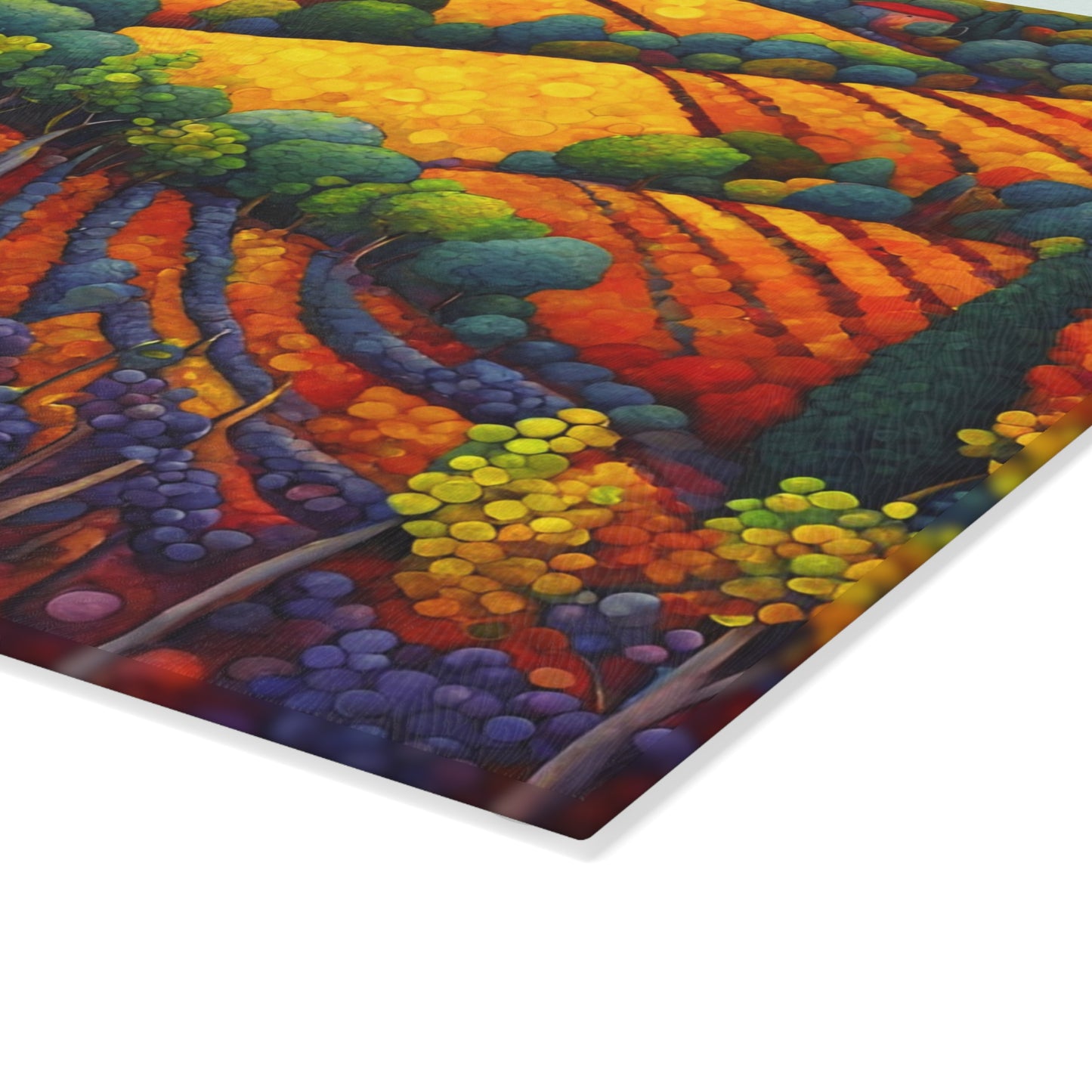 Countryside Vineyard Tempered Glass Cutting Board