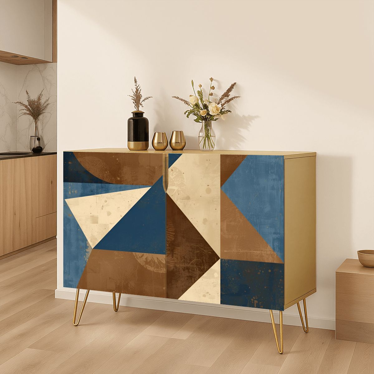 Modern Wooden Storage Cabinet (Made in USA)