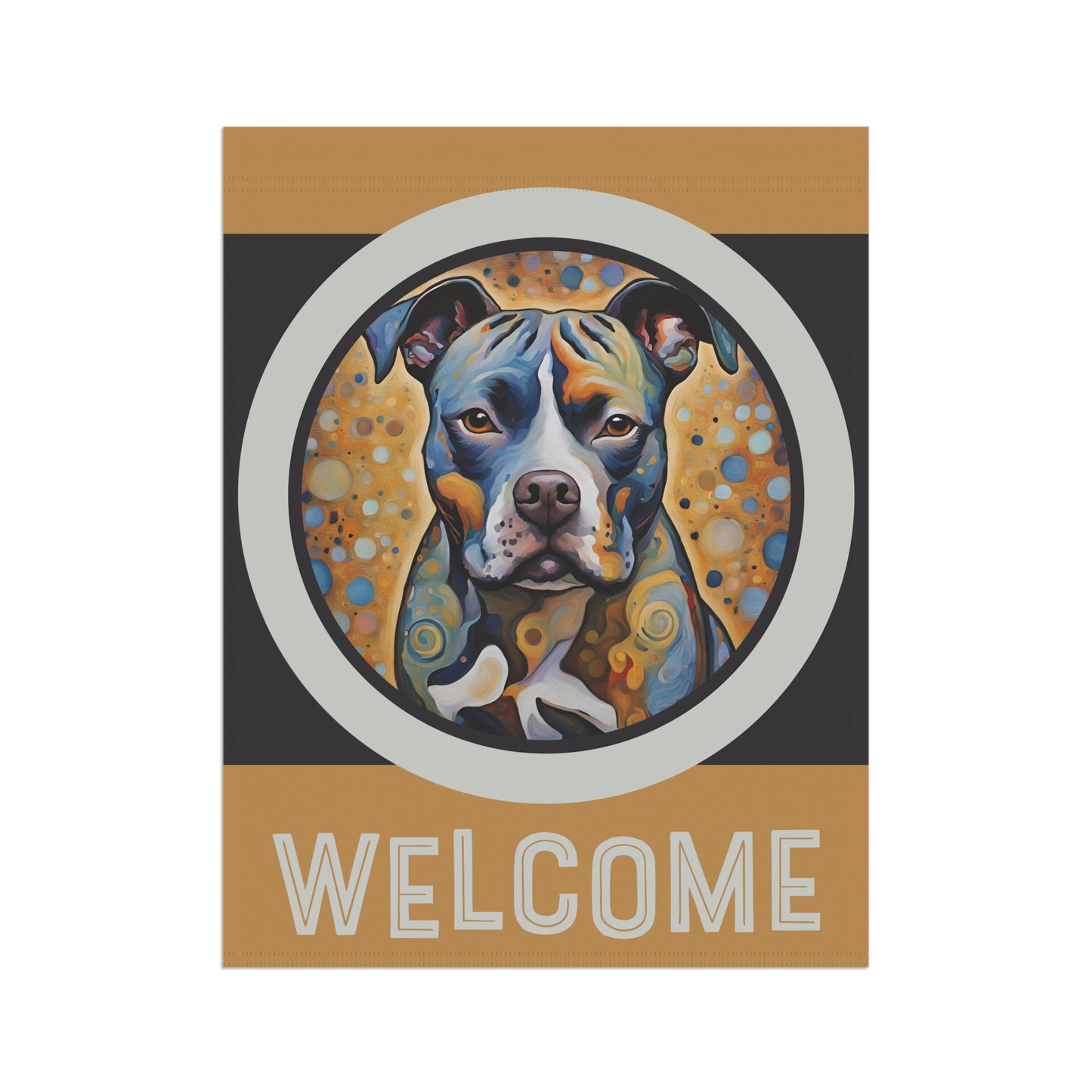 Staffordshire Bull Terrier Welcome 2-Sided Garden & House Flag/Banner