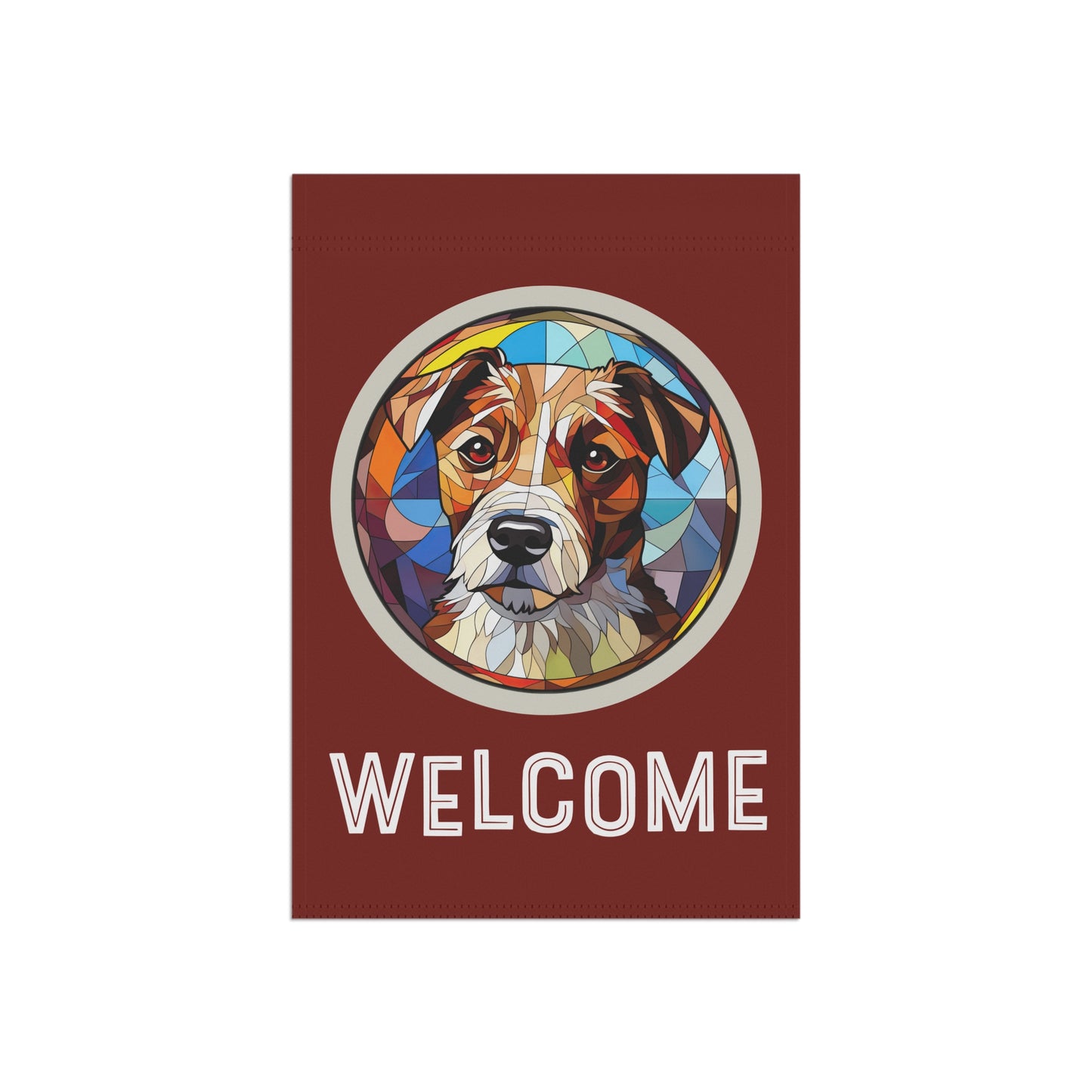 Russell Terrier Welcome 2-Sided Garden & House Flag/Banner