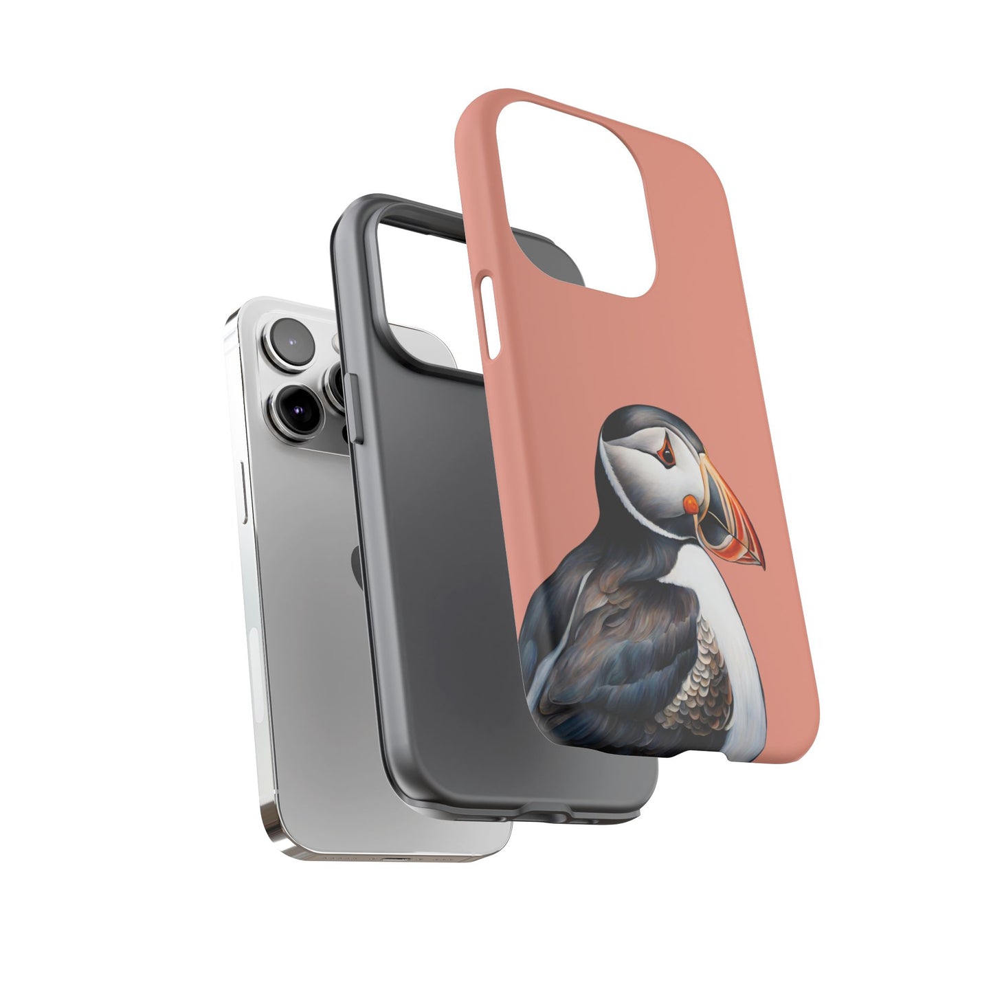 Puffin Wildlife iPhone Samsung Galaxy Google Pixel Tough Cases