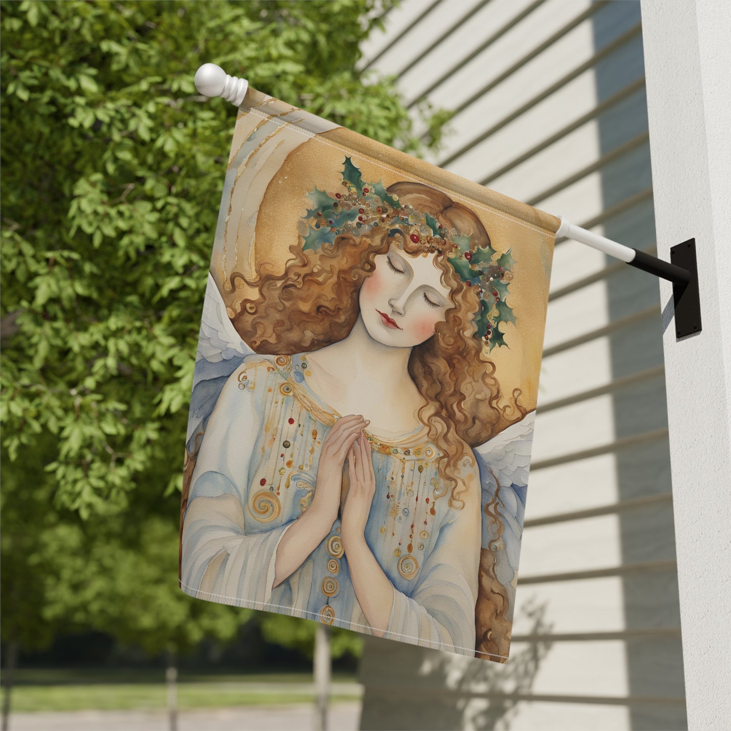 Guardian Angel 2-Sided Garden & House Flag/Banner