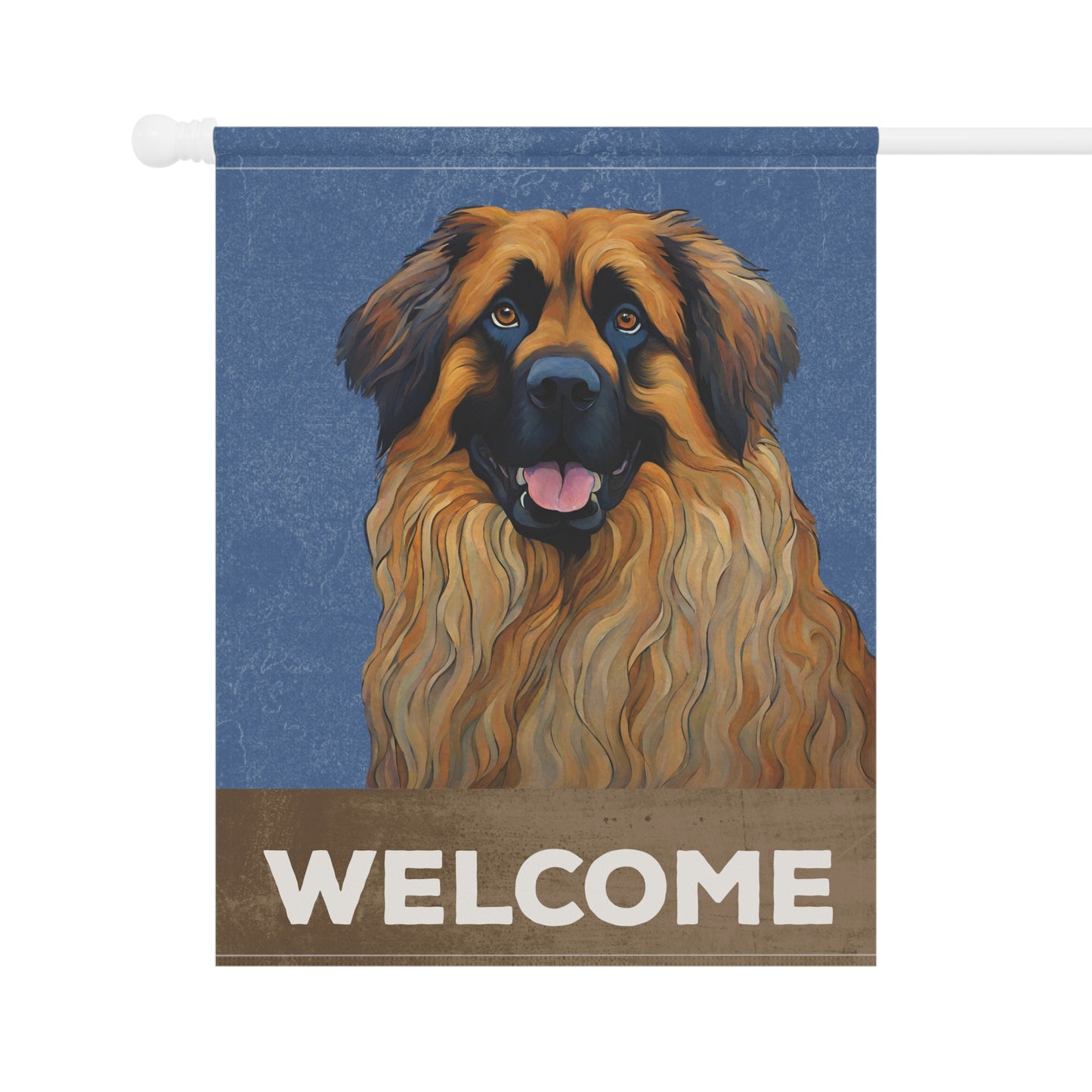 Leonberger Welcome 2-Sided Garden & House Flag/Banner