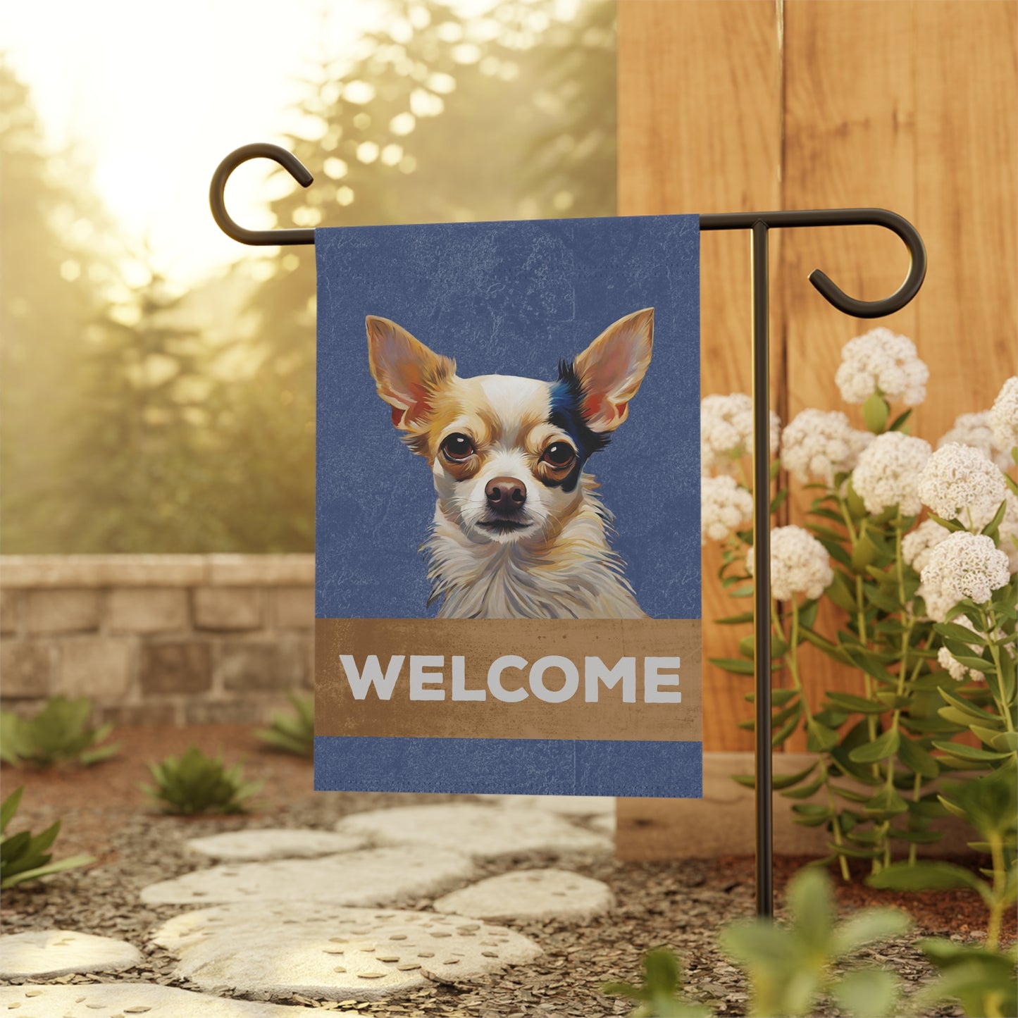 Chihuahua Welcome 2-Sided Garden & House Flag/Banner