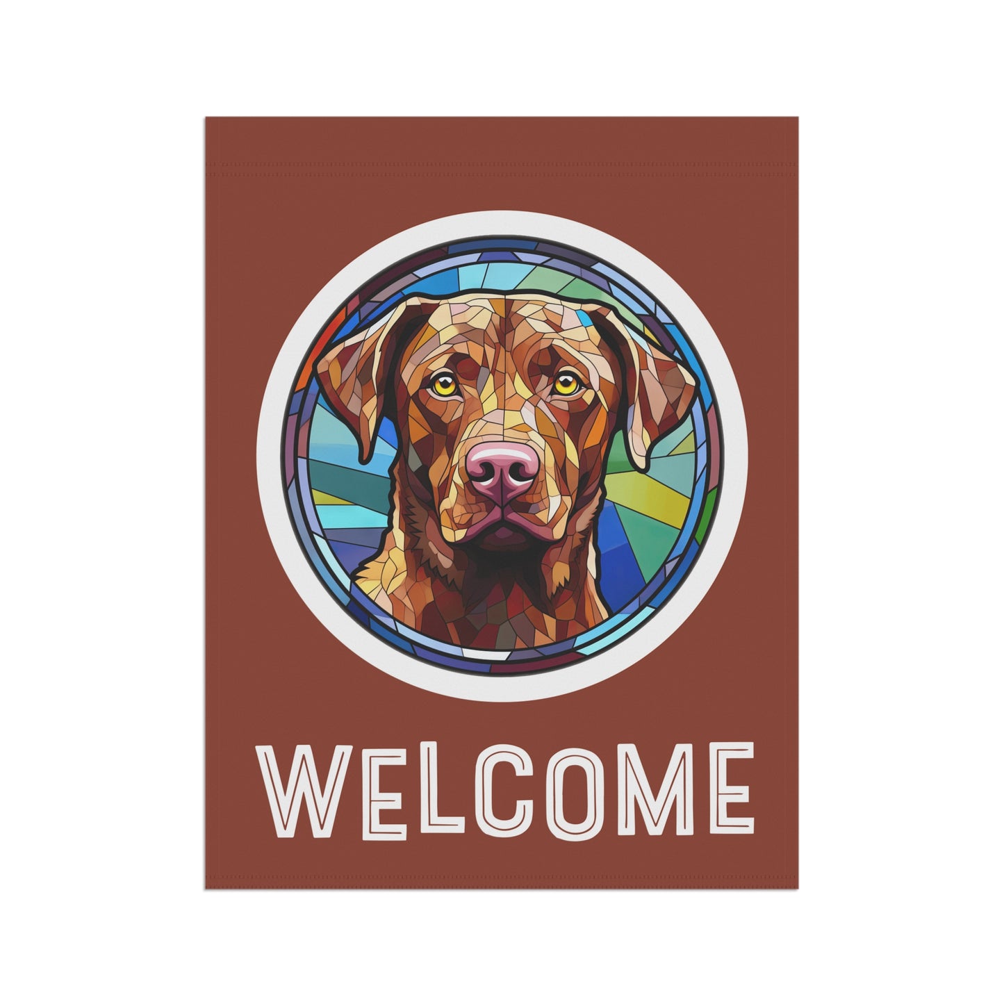 Chesapeake Bay Retriever Welcome 2-Sided Garden & House Flag/Banner