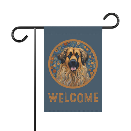 Leonberger Welcome 2-Sided Garden & House Flag/Banner