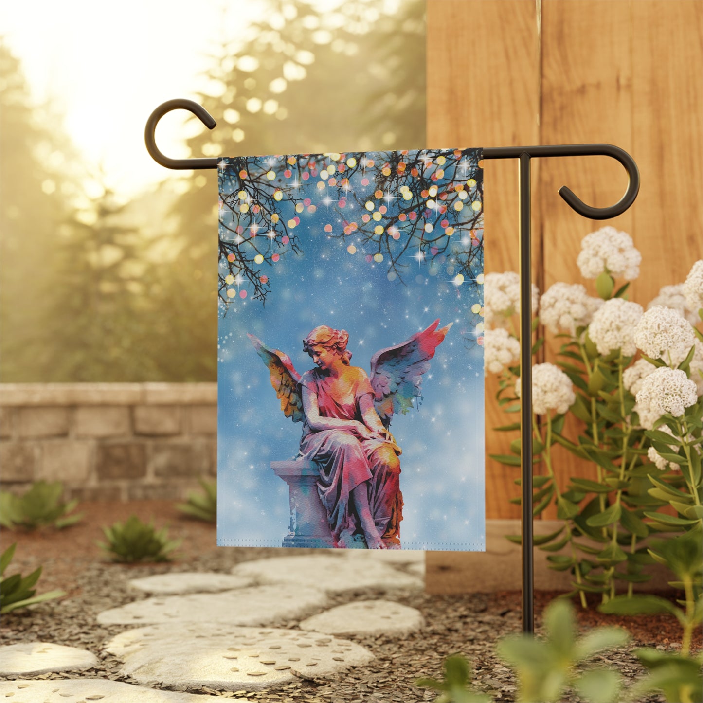 Garden Angel Statue 2-Sided Garden & House Banner