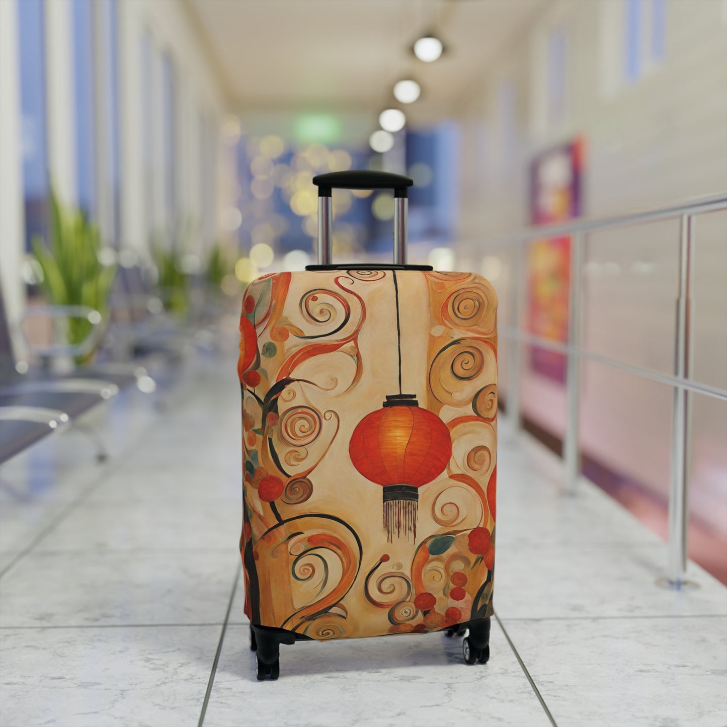 Lanterns & Swirls Luggage Cover