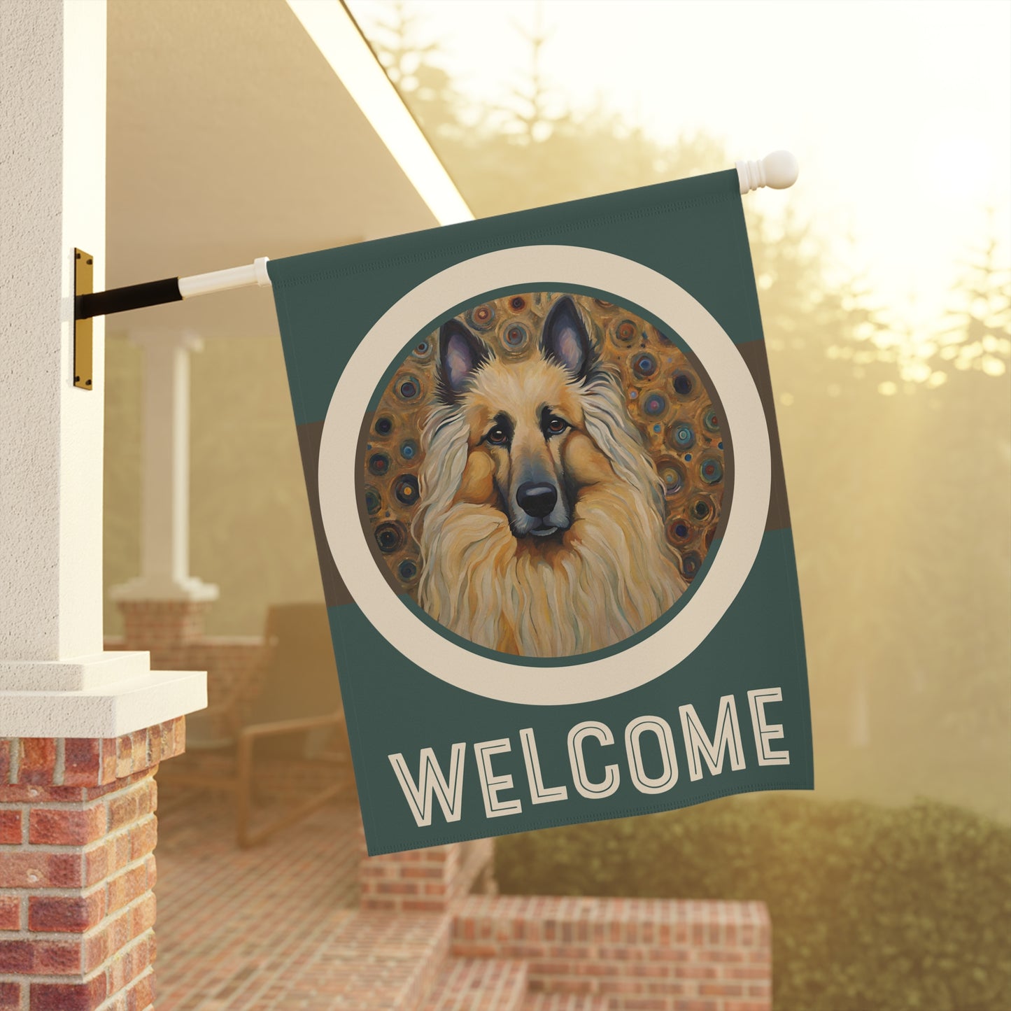 Belgian Tervuren Welcome 2-Sided Garden & House Flag/Banner