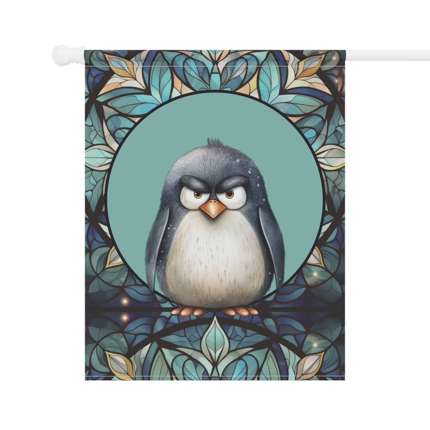 Mister Penguin 2-Sided Garden & House Flag/Banner