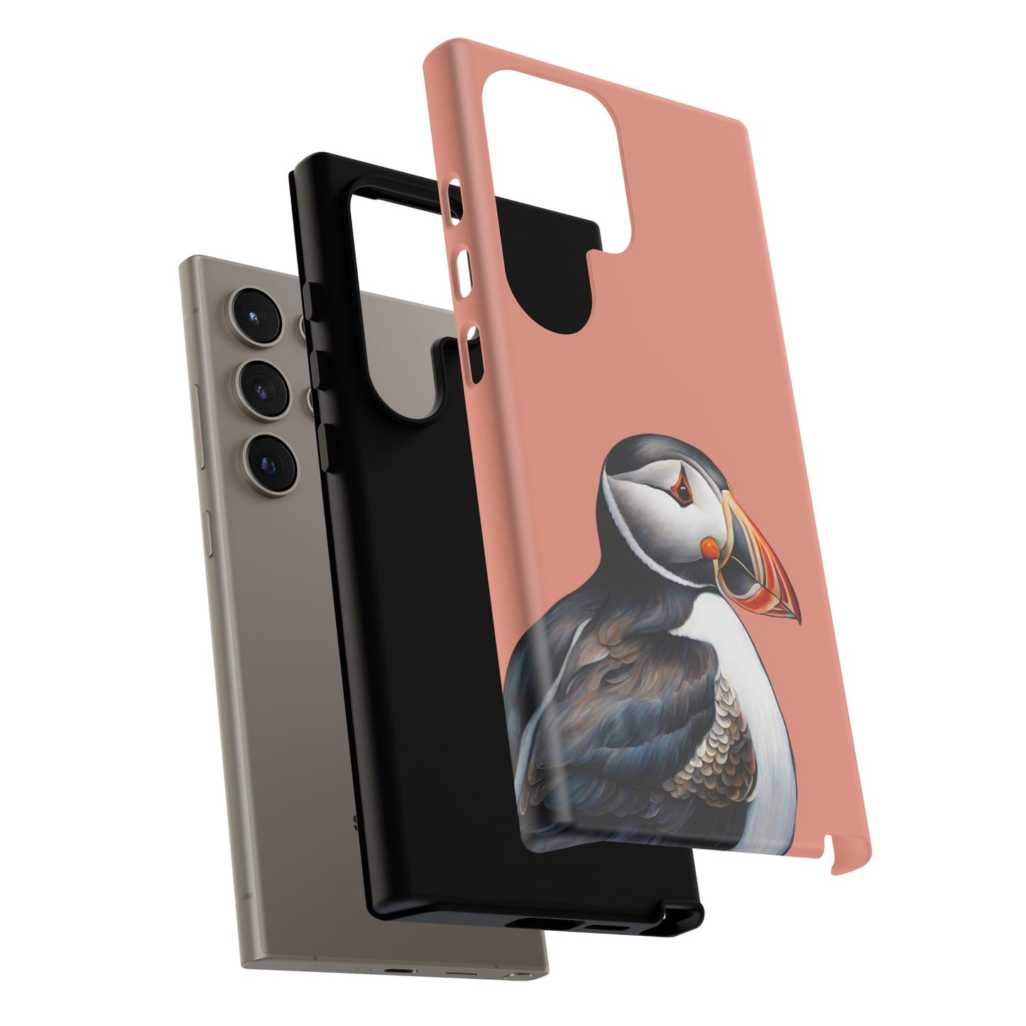 Puffin Wildlife iPhone Samsung Galaxy Google Pixel Tough Cases