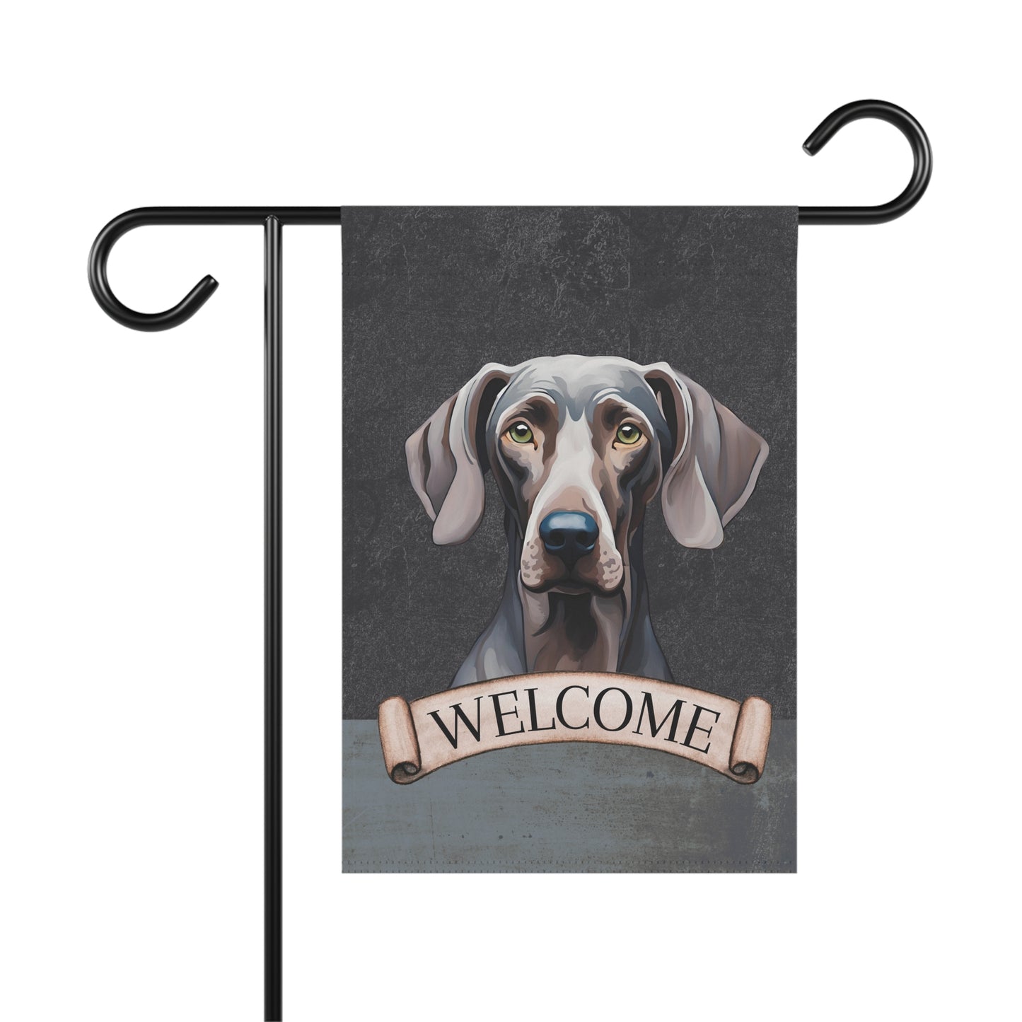 Weimaraner Welcome 2-Sided Garden & House Flag/Banner