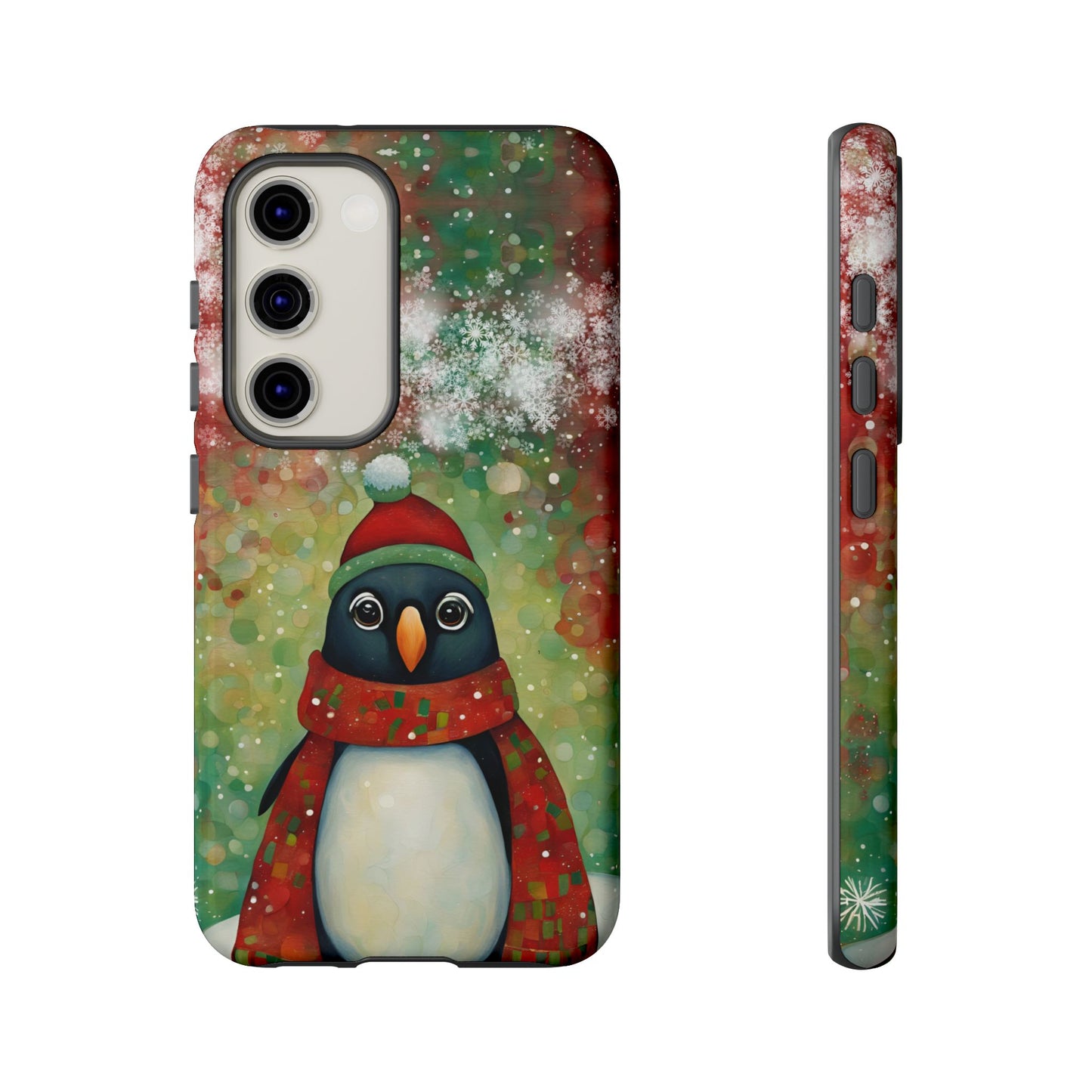 Christmas Penguin iPhone Samsung Galaxy Google Pixel Tough Cases