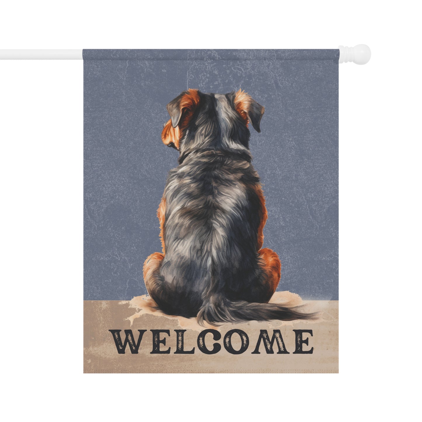 Rottweiler Welcome 2-Sided Garden & House Flag/Banner