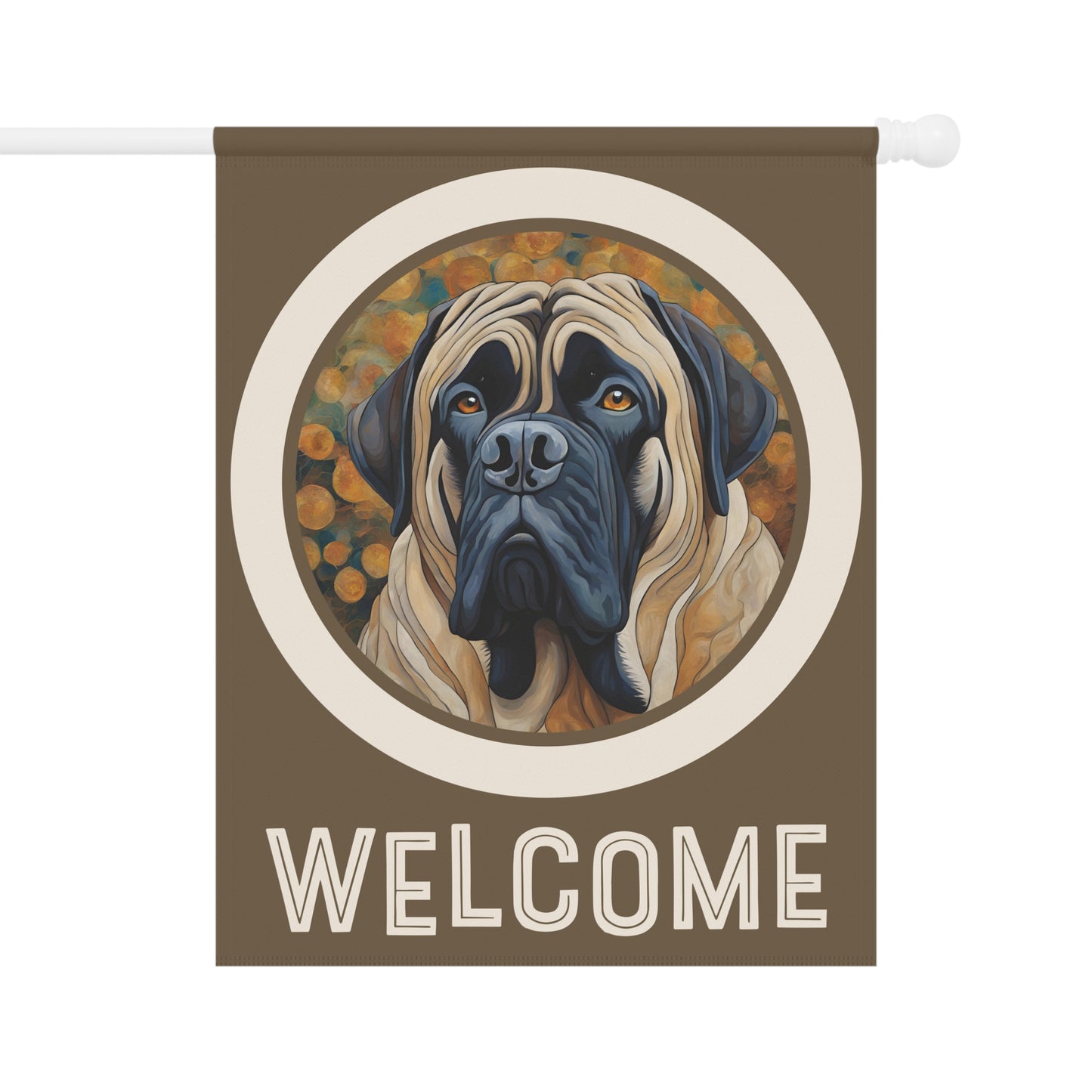 Mastiff Welcome 2-Sided Garden & House Flag/Banner