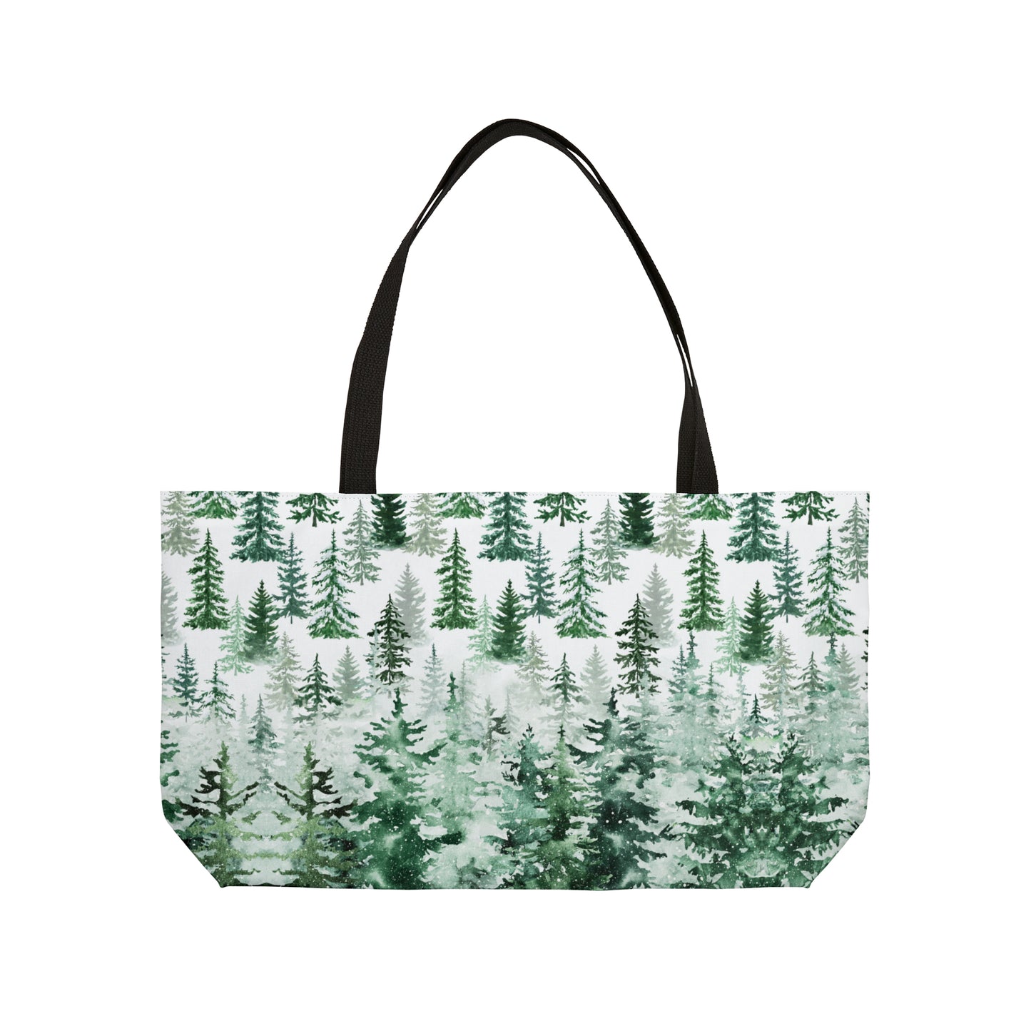 Pines in the Snow Weekender Tote Bag