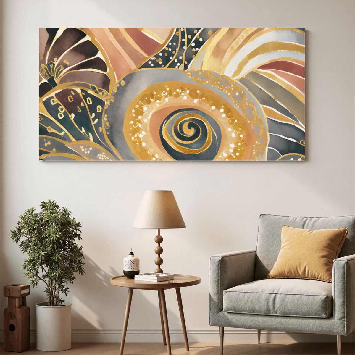 60" x 30" Printed Canvas Fabric Wall Art - No Frame (Made in USA)