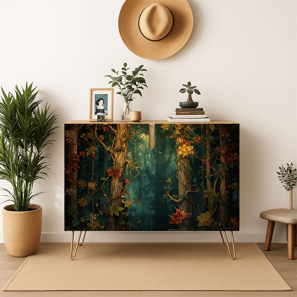 Fantasy Forest Wooden Storage Cabinet (Made in USA)