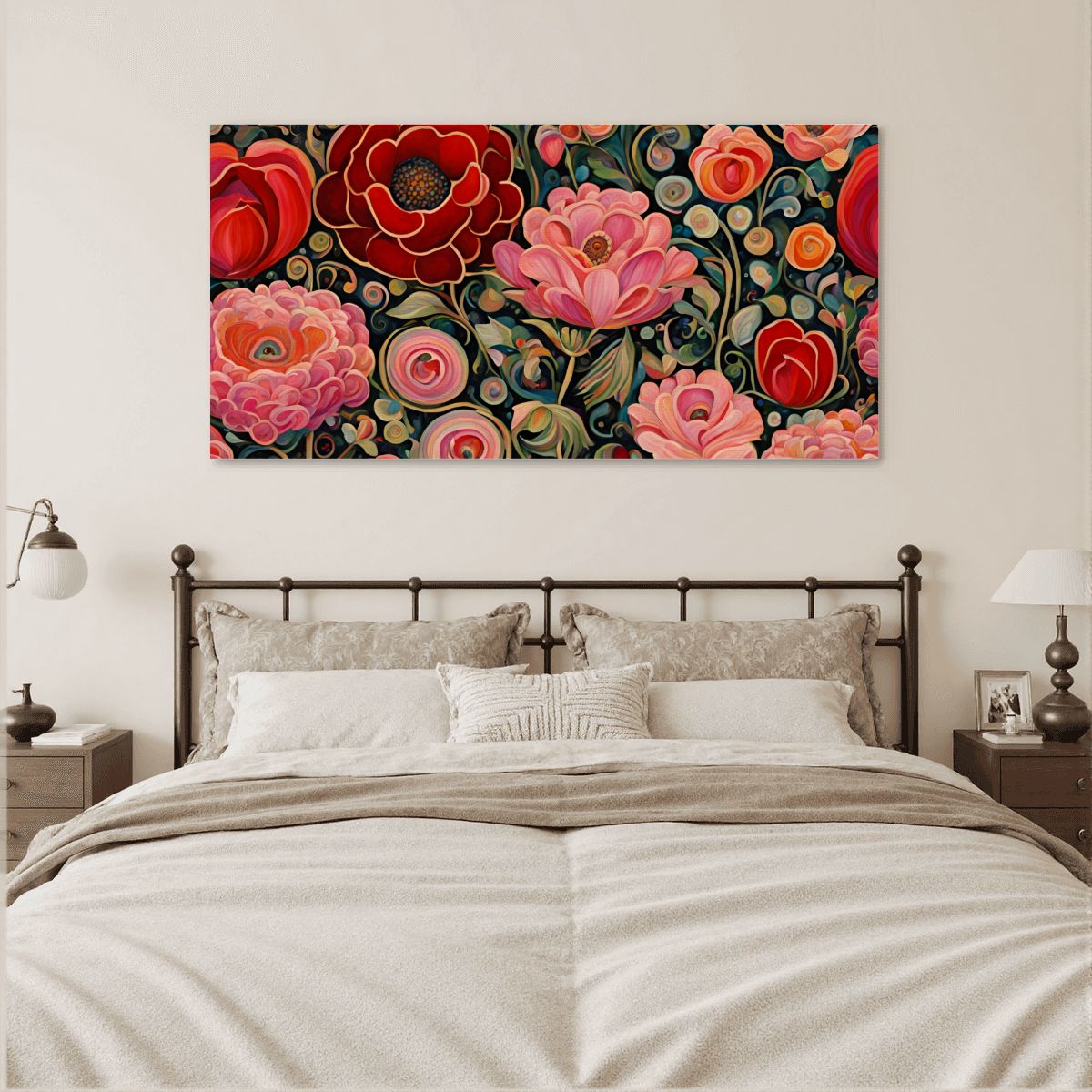 60" x 30" Printed Canvas Fabric Wall Art - No Frame (Made in USA)