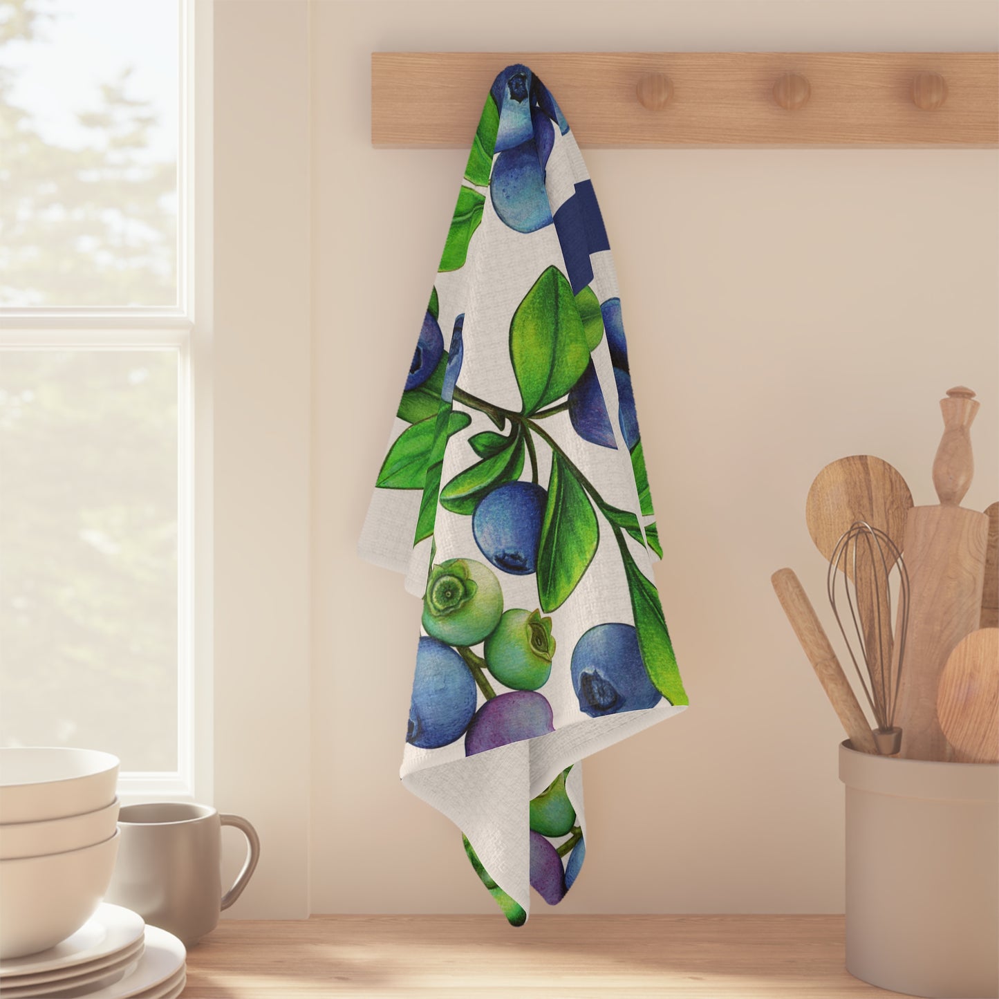 Blueberry Afternoon Microfiber Tea Towel