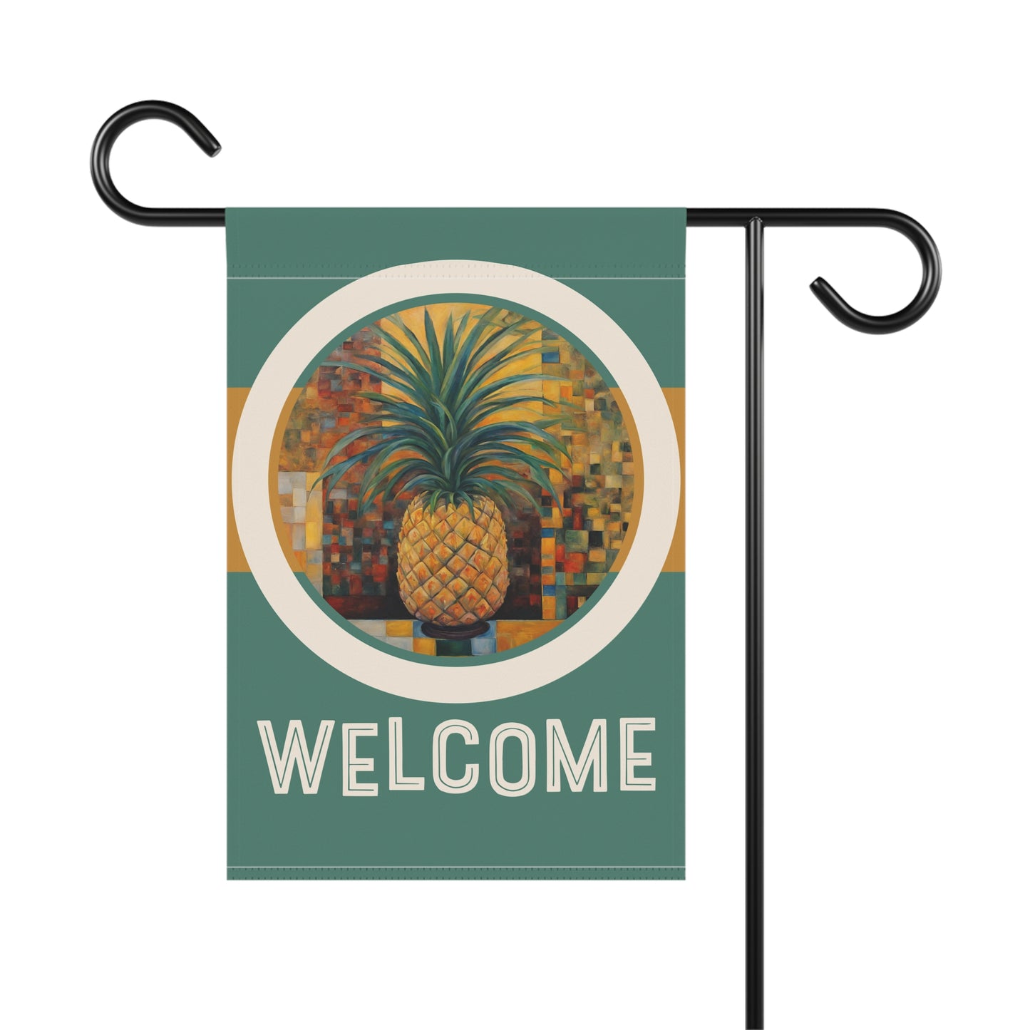 Pineapple Delight Welcome 2-Sided Garden & House Flag/Banner