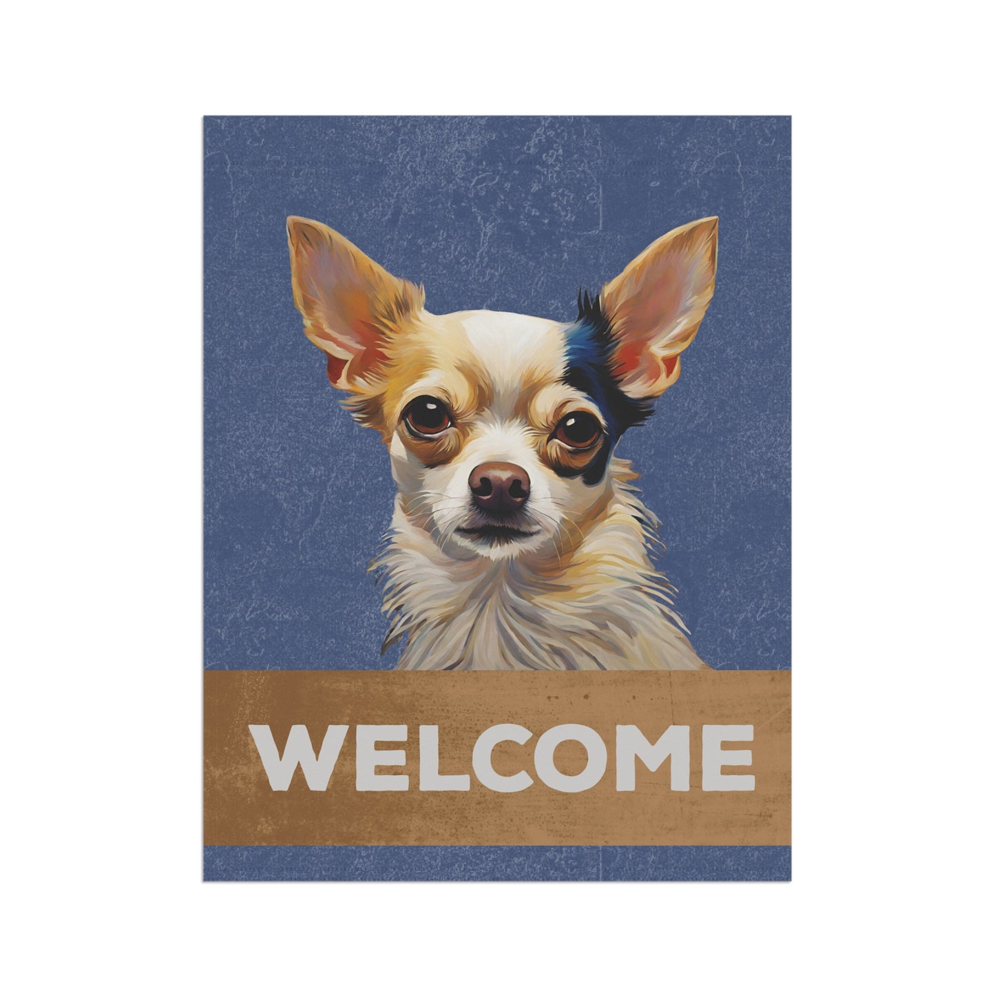 Chihuahua Welcome 2-Sided Garden & House Flag/Banner