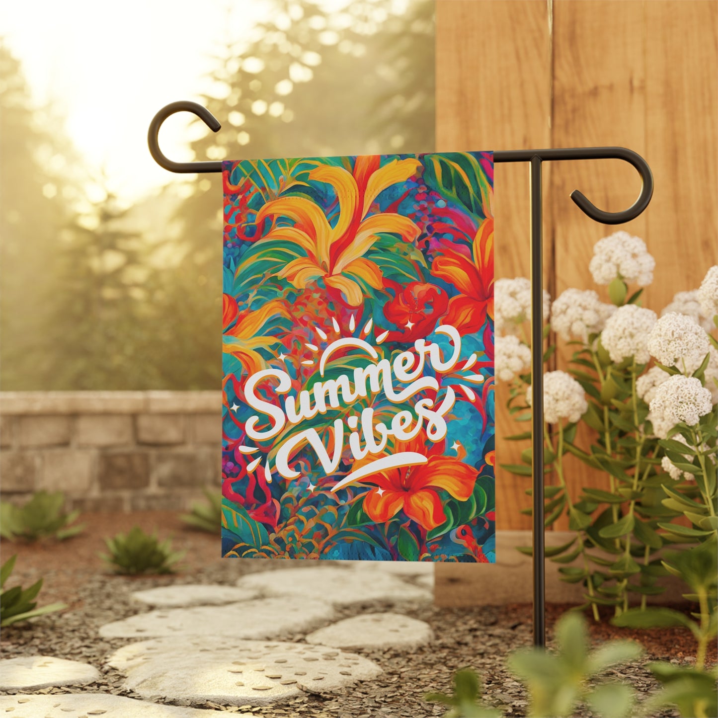 Summer Vibes 2-Sided Garden & House Flag/Banner