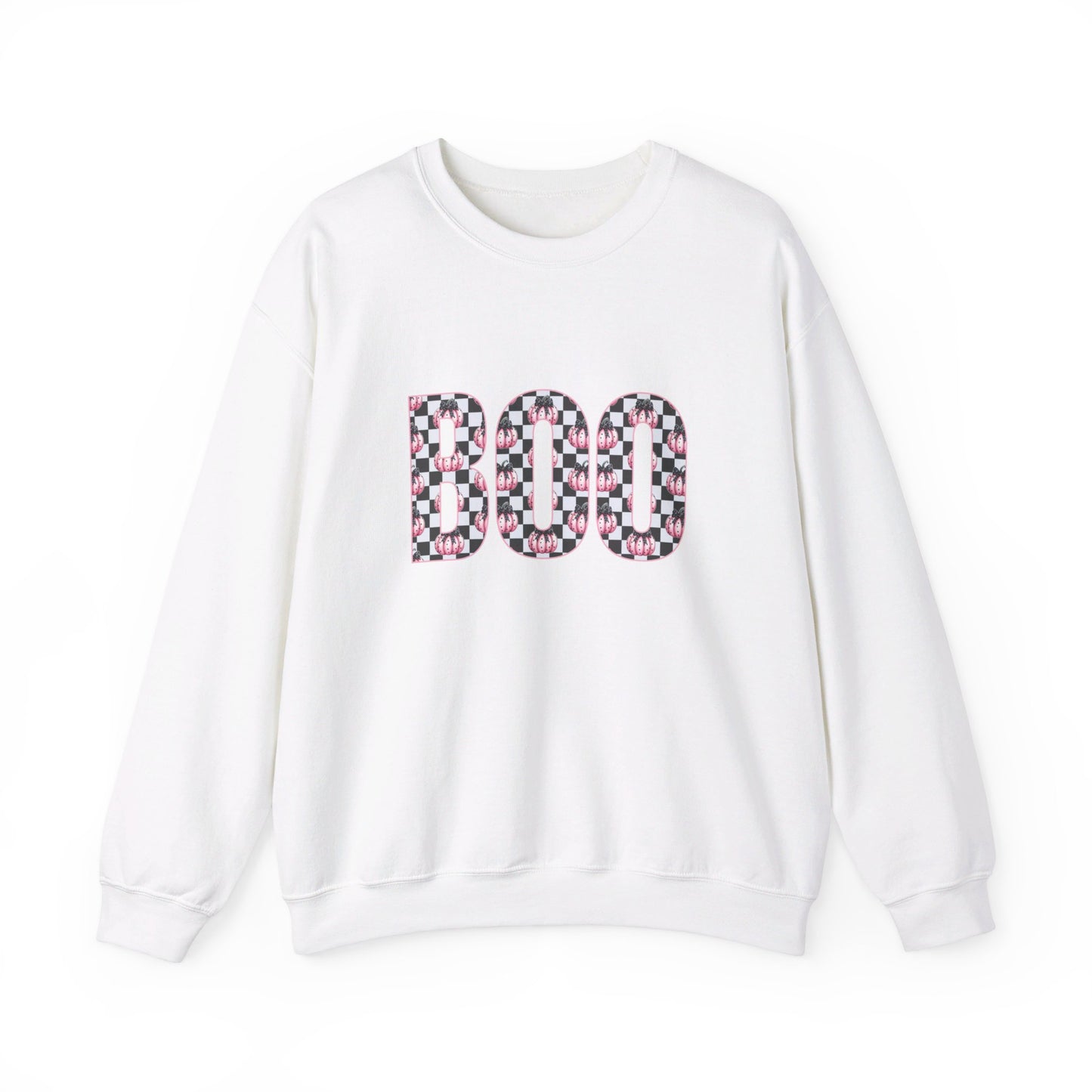 Pink Pumpkin BOO Unisex Heavy Blend™ Crewneck Sweatshirt