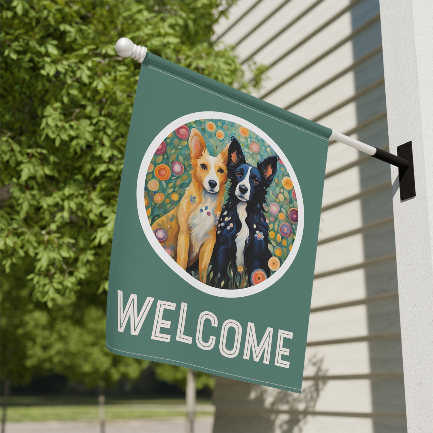 Pete & Doug 2 Welcome 2-Sided Garden & House Flag/Banner