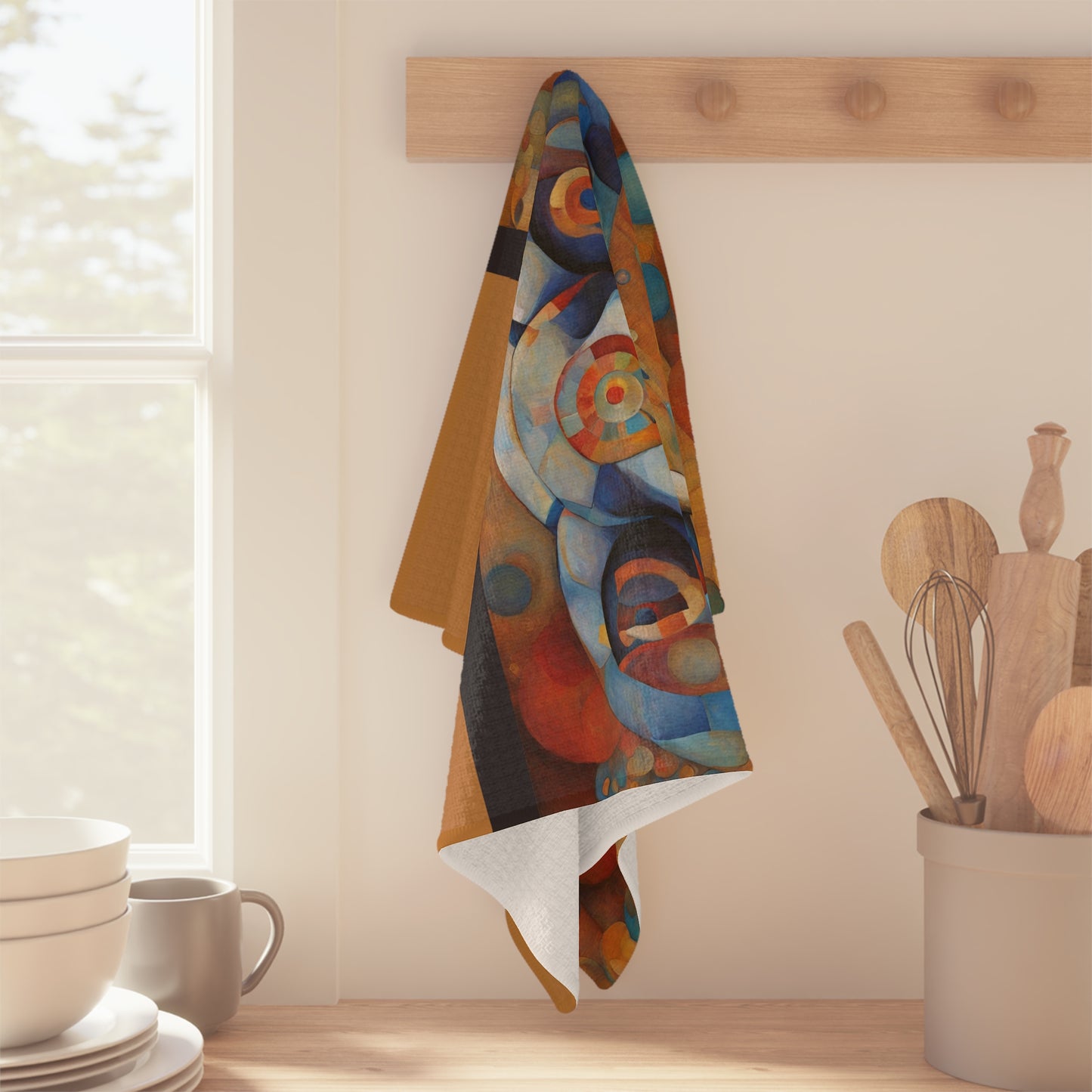 Elephant Hippie Microfiber Tea Towel