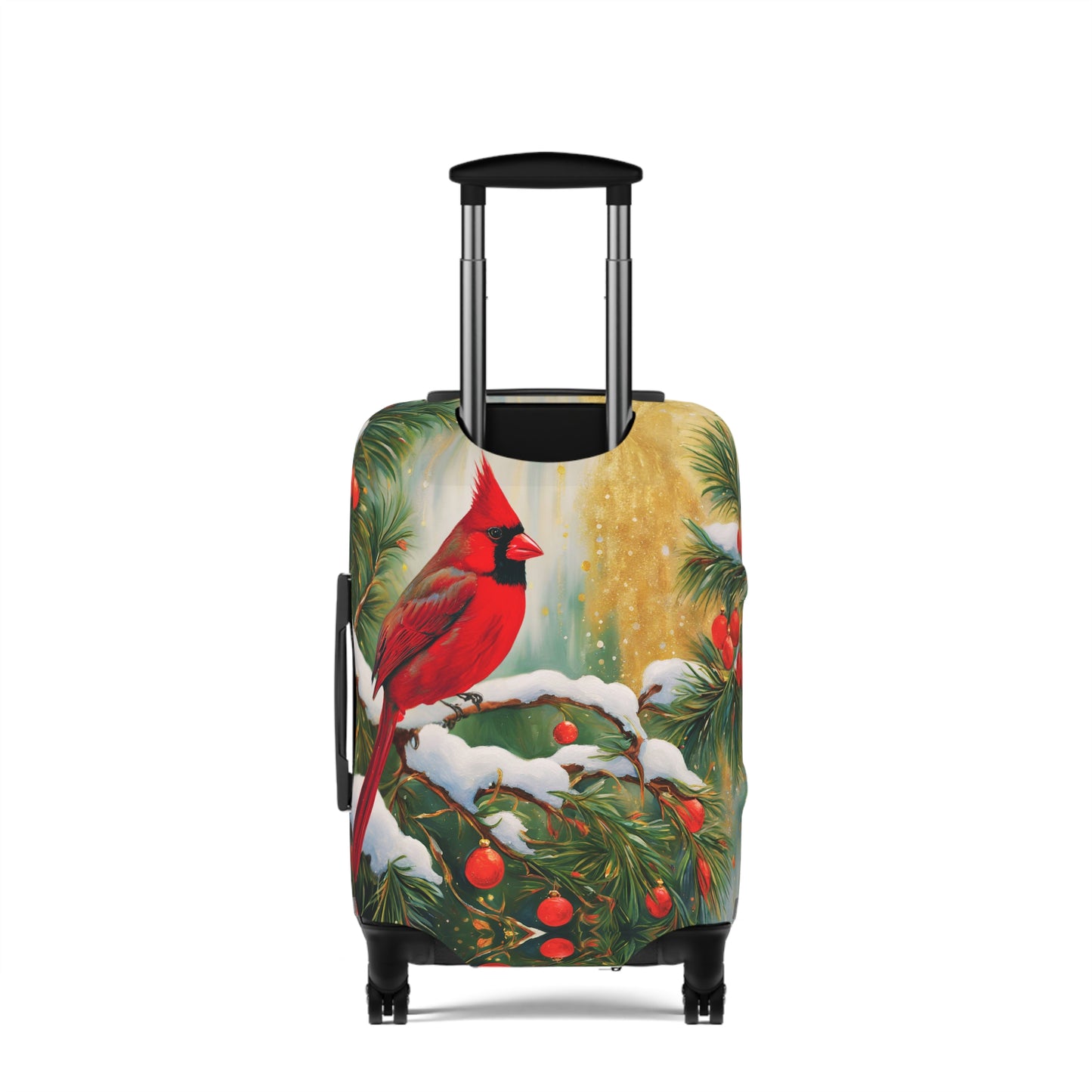 Holiday Cardinal Luggage Cover