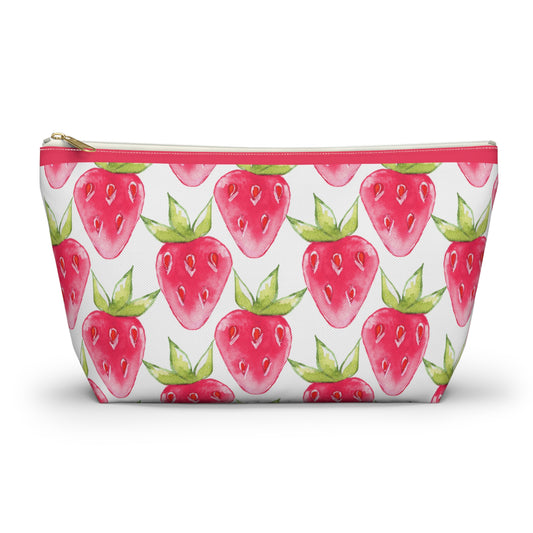 Strawberry Fields Accessory Pouch w T-bottom