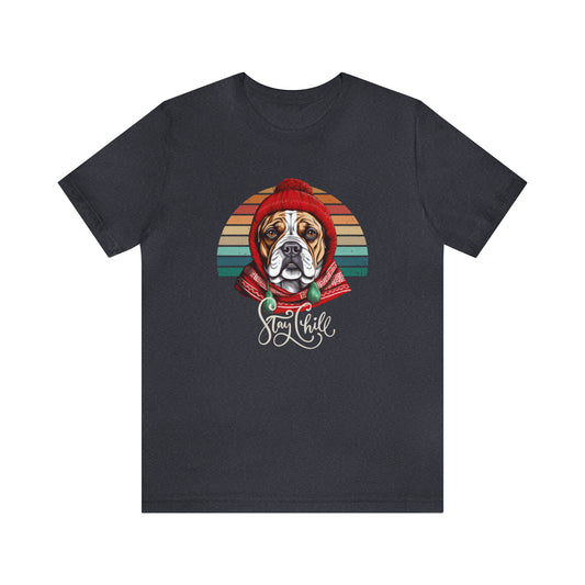 Stay Chill English Bulldog Unisex Jersey Short Sleeve Tee