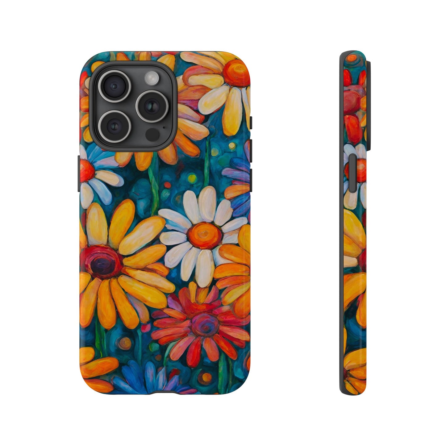 Crazy Daisies iPhone Samsung Galaxy Google Pixel Tough Cases