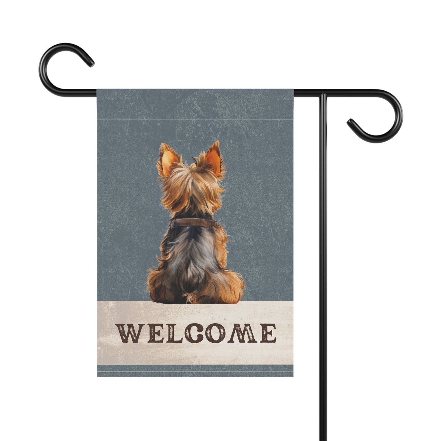 Yorkshire Terrier Welcome 2-Sided Garden & House Flag/Banner