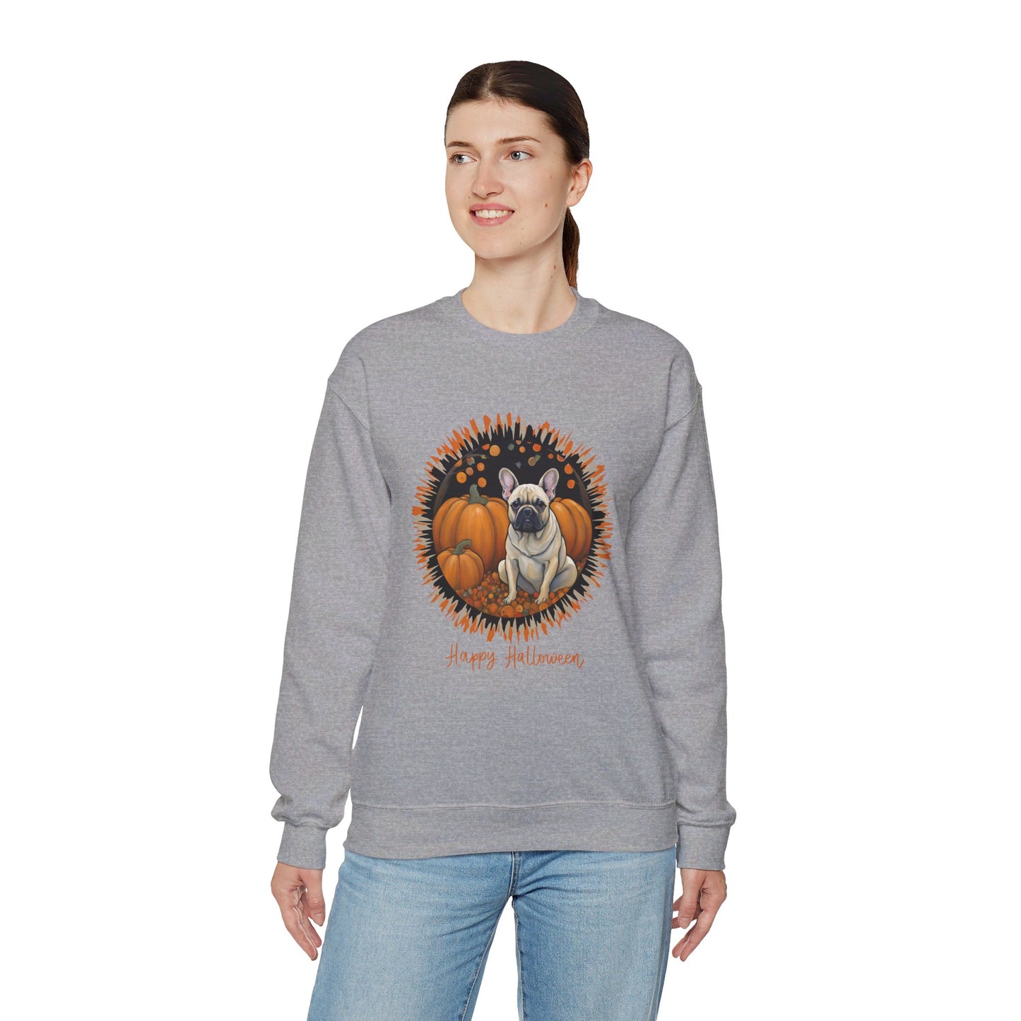 French Bulldog Halloween Unisex Heavy Blend™ Crewneck Sweatshirt