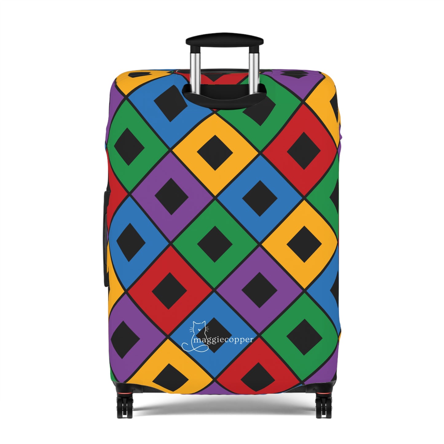 Connor Bright Squares Luggage Cover