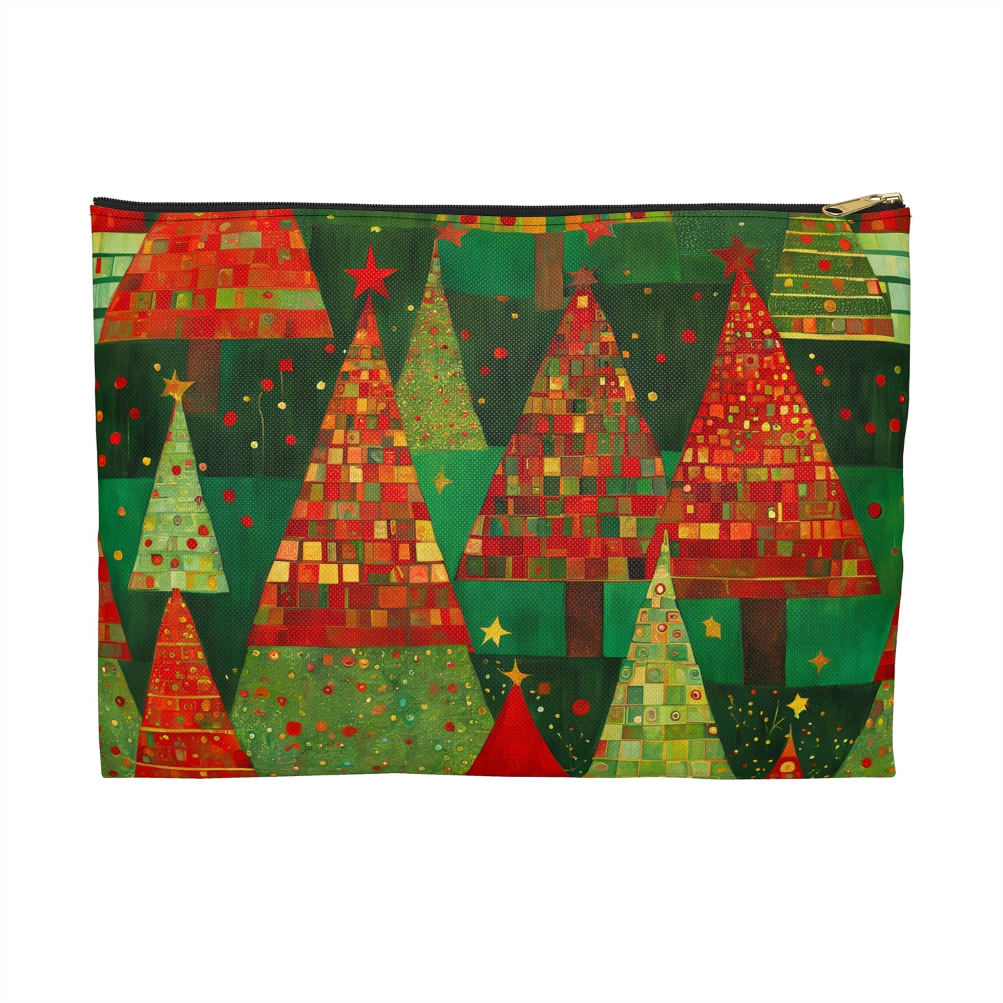 Christmas Tree Forest Accessory Pouch